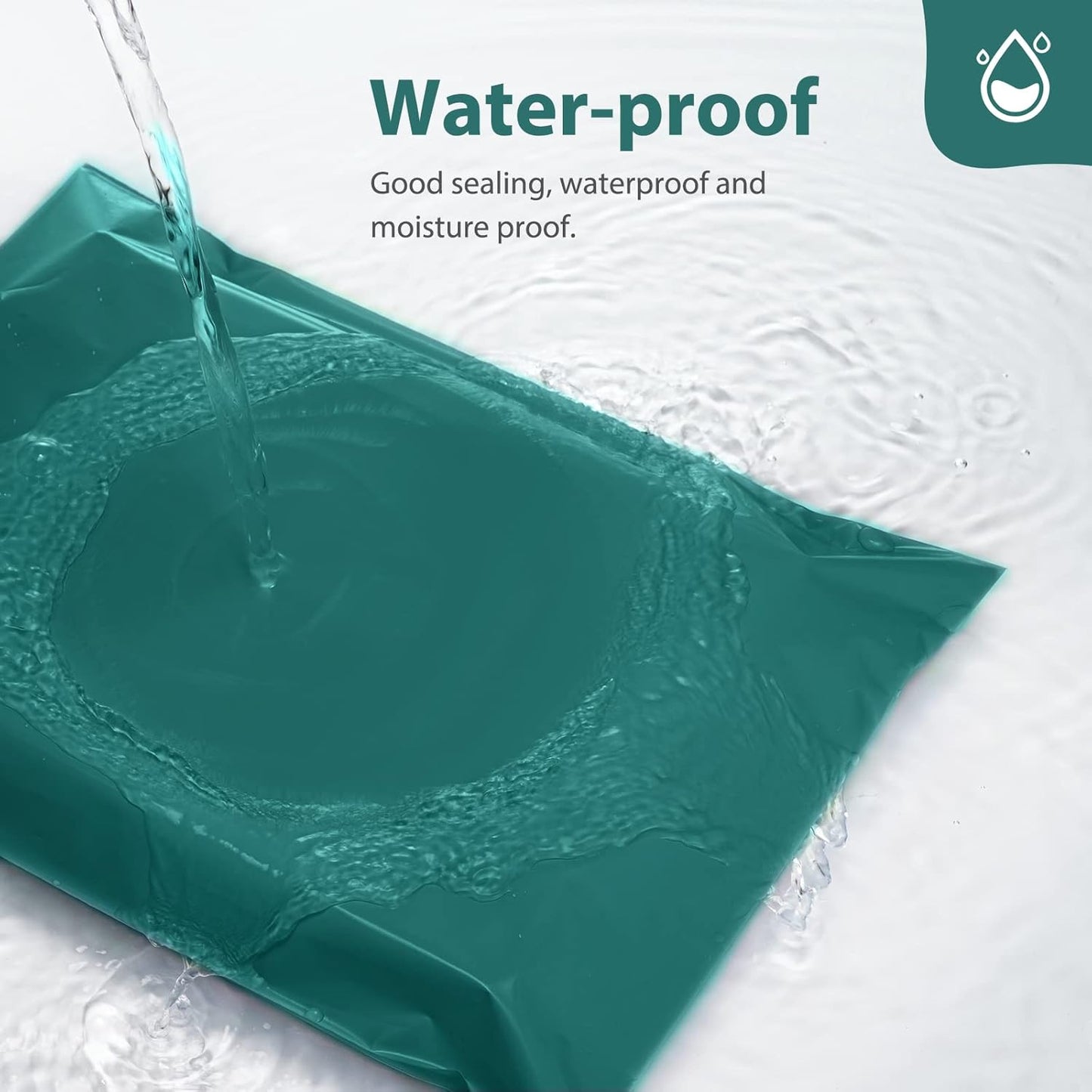 Fuxury Poly Mailers 10x13 Inch 50 Pcs, Waterproof Shipping Bags for Clothing, Strong Adhesive Shipping Envelopes for Small Business, Self Seal Mailers Poly Bags Mailing Envelopes Forest Green