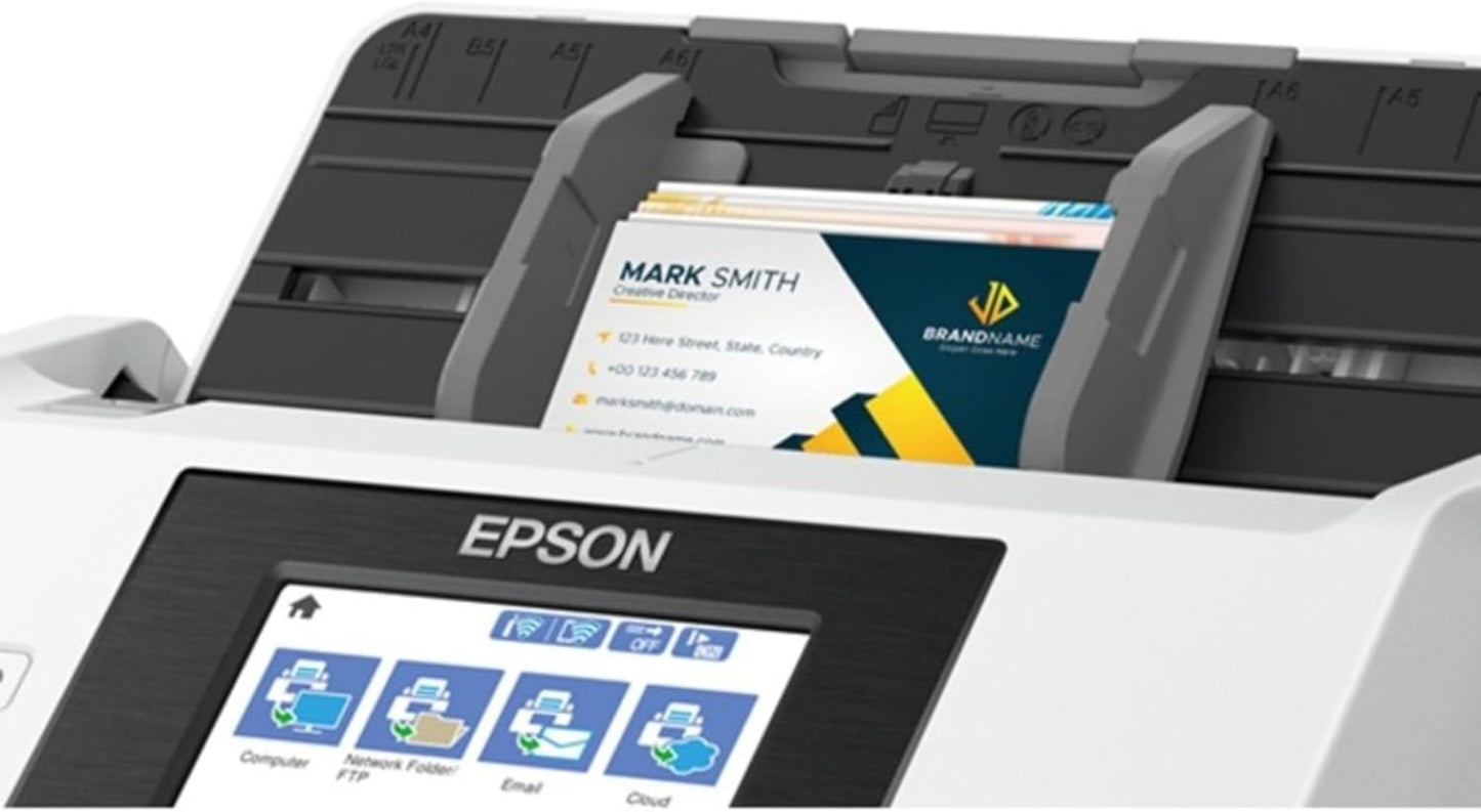 Epson DS-790WN Wireless Network Color Document Scanner for PC and Mac, with Duplex Scanning, PC-Free Scanning, 100-page Auto Document Feeder (ADF) and 4.3" Color LCD Touchscreen