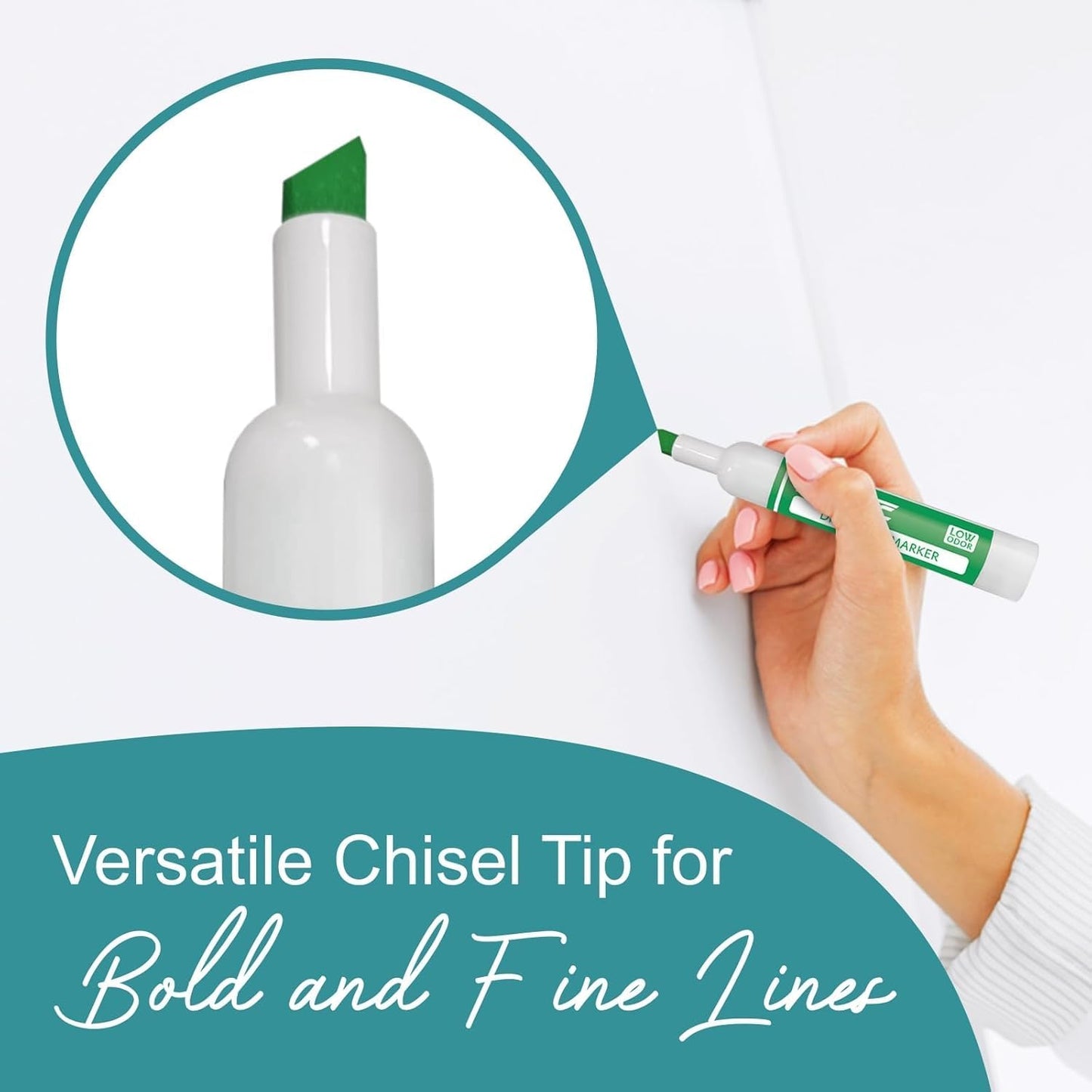 EXTRIC Dry Erase Markers Bulk 48 Pack, Whiteboard Markers Bulk 8 Colors Chisel Tip White Board Marker, Thick Dry Erase Marker for Teachers and Students