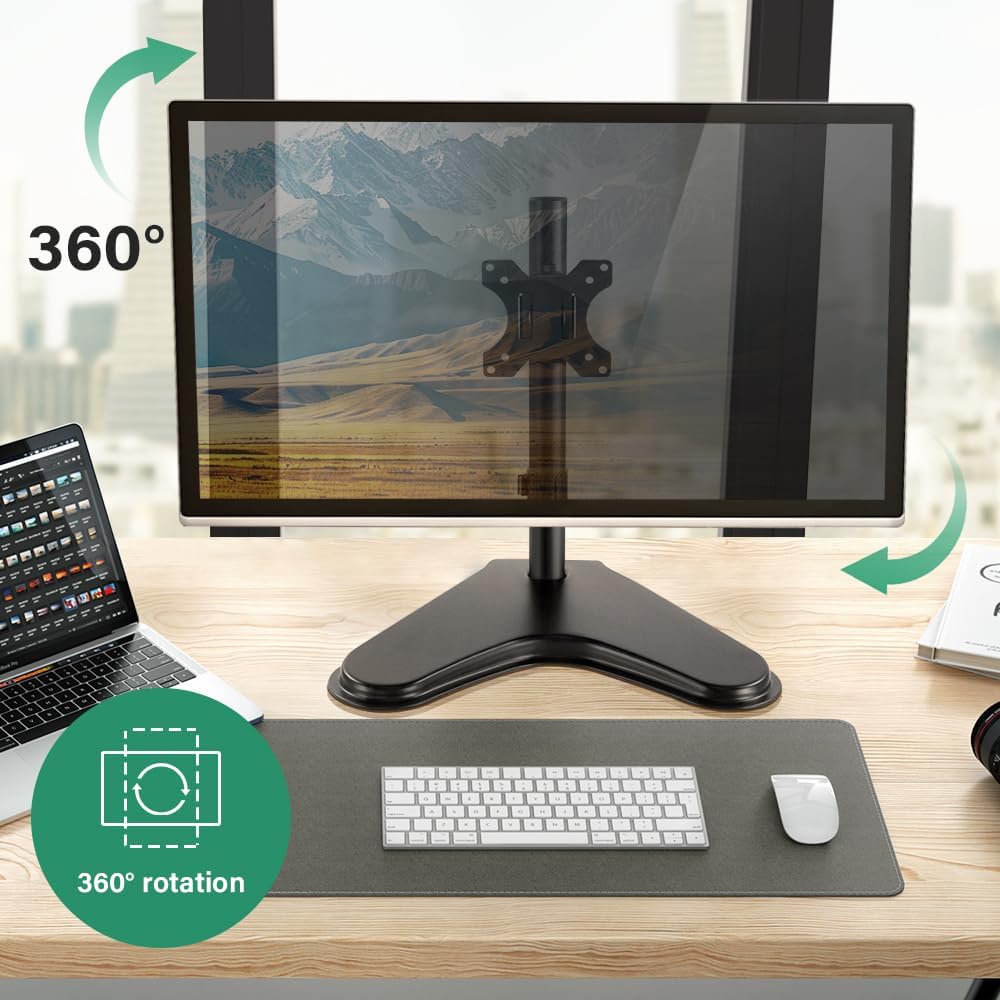 FURWOO Adjustable Tvstand Single Computer Monitor Riser for 13'' to 32'' Screen,75x75mm,100x100mm