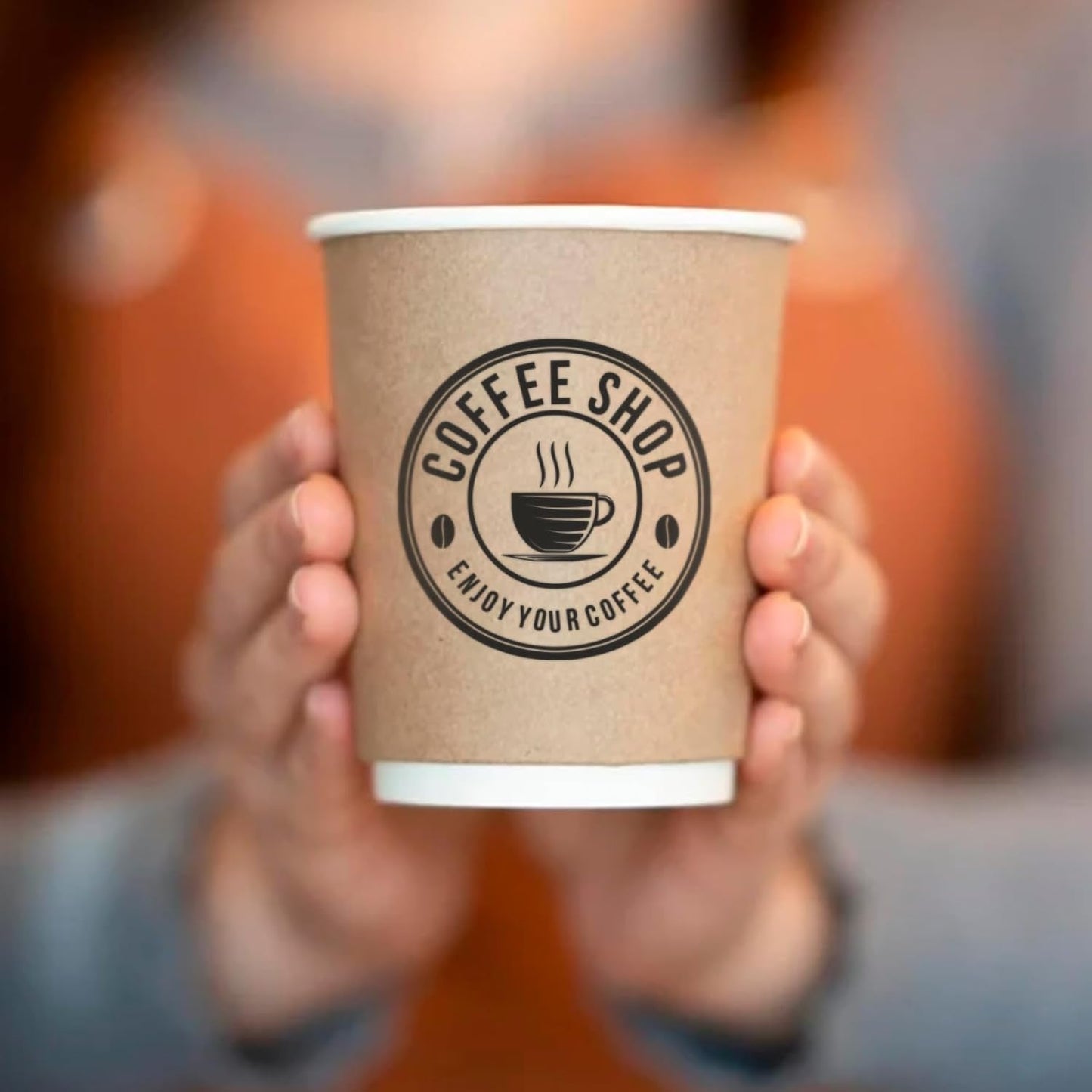 Custom Stamps for Business | Custom Logo Stamp | Personalized Self Inking Stamp Customized Business Logo Text Rubber Stamper, 4 Sizes/5 Color Options (1-inch)