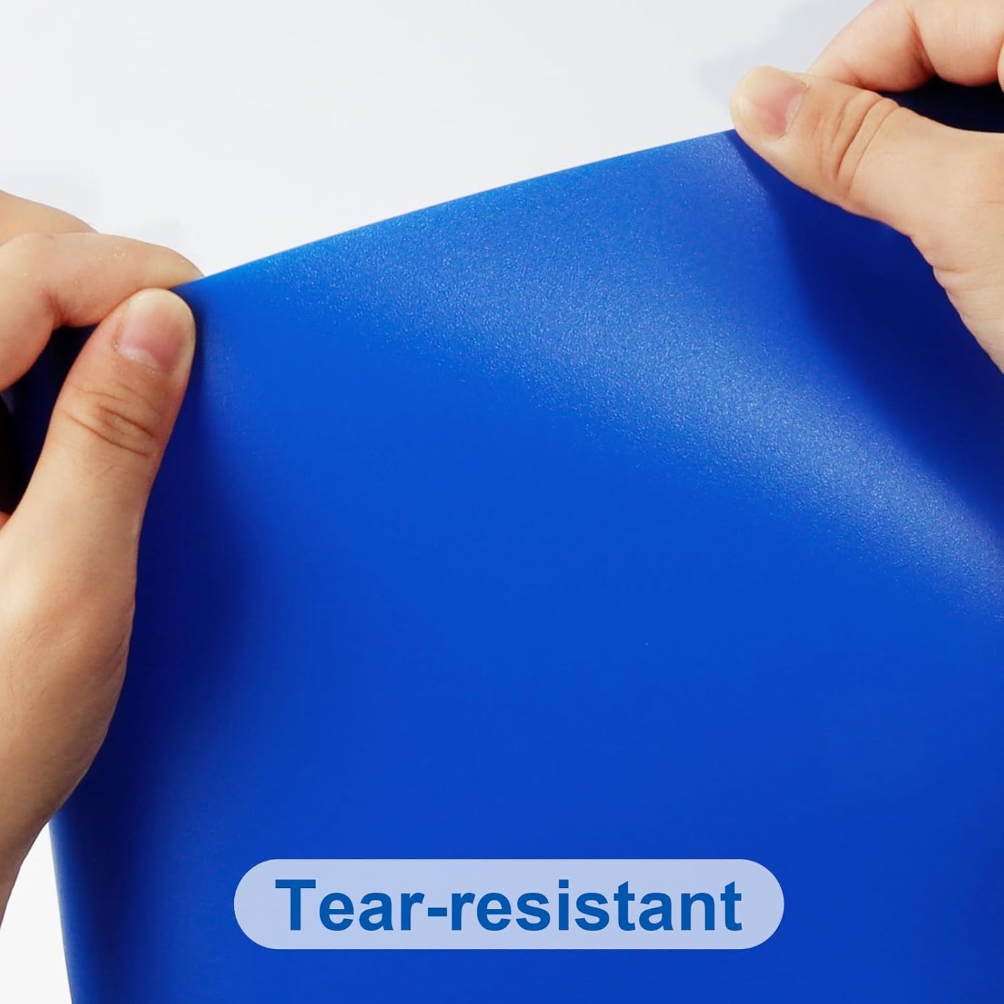 12-Pack Plastic Folders with Pockets,2-Pocket Poly Folders Holds 8-1/2" x 11" Paper for School/Office/Home, Blue