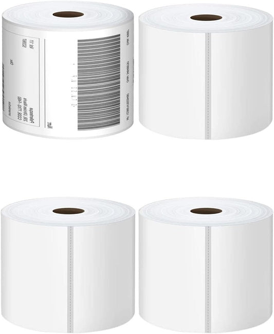 Direct Thermal Labels 4x6-450 Labels/Roll, Thermal Shipping Labels for Zebra 2844 ZP-450 ZP-500 ZP-505,4 Rolls,1800 Labels(NOT for DYMO)