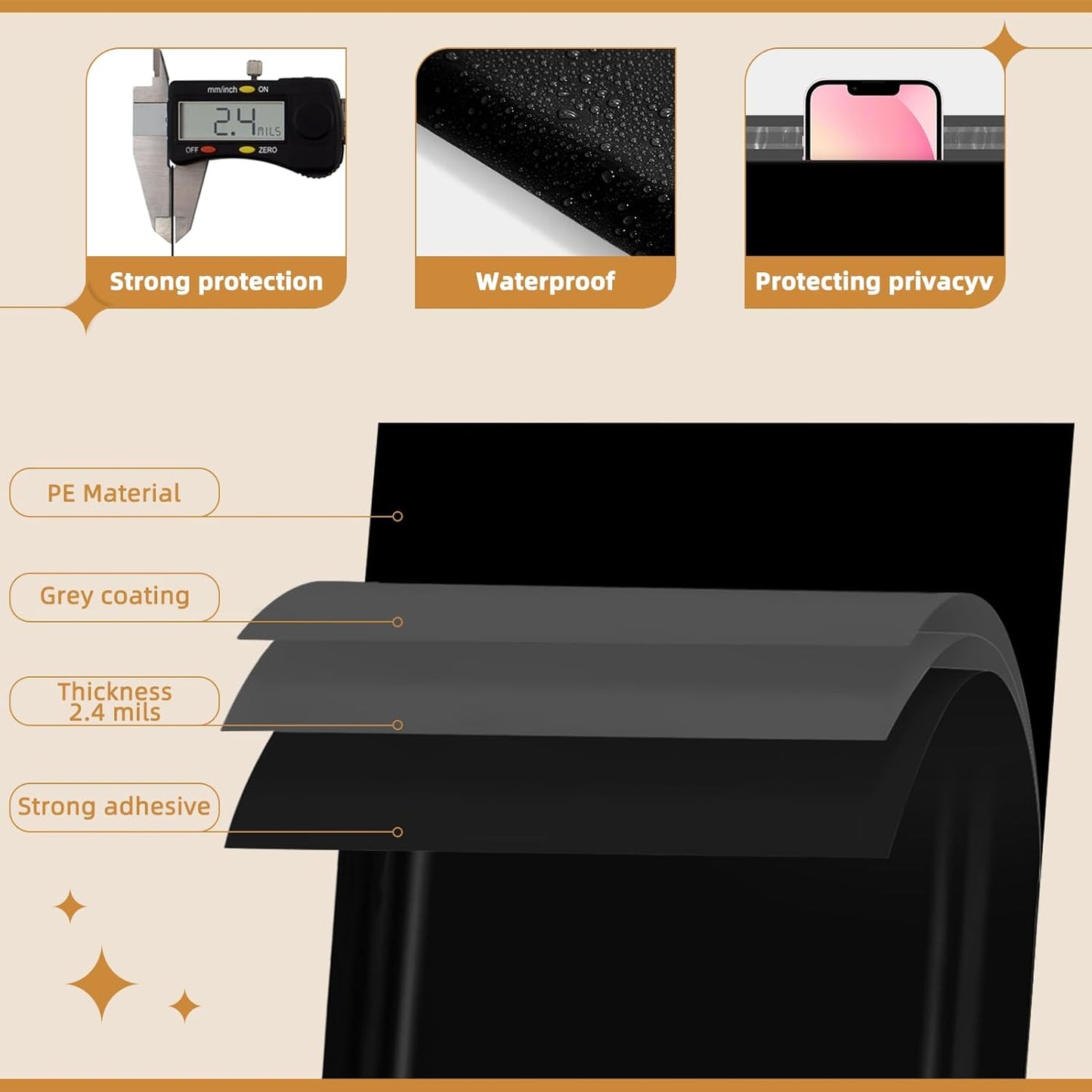 Fuxury Poly Mailers Large 24x36" 25 Pcs, XXL Shipping Bags Bulk for Clothing, Strong Adhesive Shipping Envelopes for Small Business Suppliers,Waterproof Mailers 2.5mil Poly Bag Mailing Envelopes Black