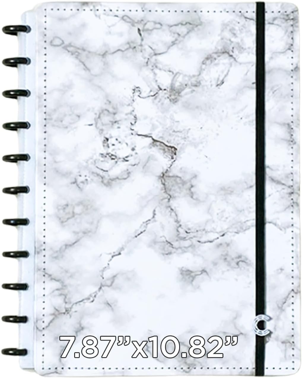 Discbound Premium - Plan, Organize, Customize, and Create with Ease. For Work Meetings, School, Journal, or Daily Use (BIANCO, LARGE 7.87 x 10.82 in)