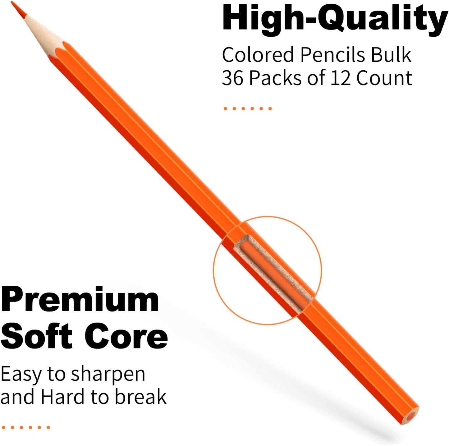 Colored Pencils Bulk 432 Count, Pre-Sharpened Color Pencils for Kids and Adults, 32 Packs Color Pencil Set 12 Colors, Bulk Art Supplies for Teachers, Back to School Supplies, Classroom Prizes