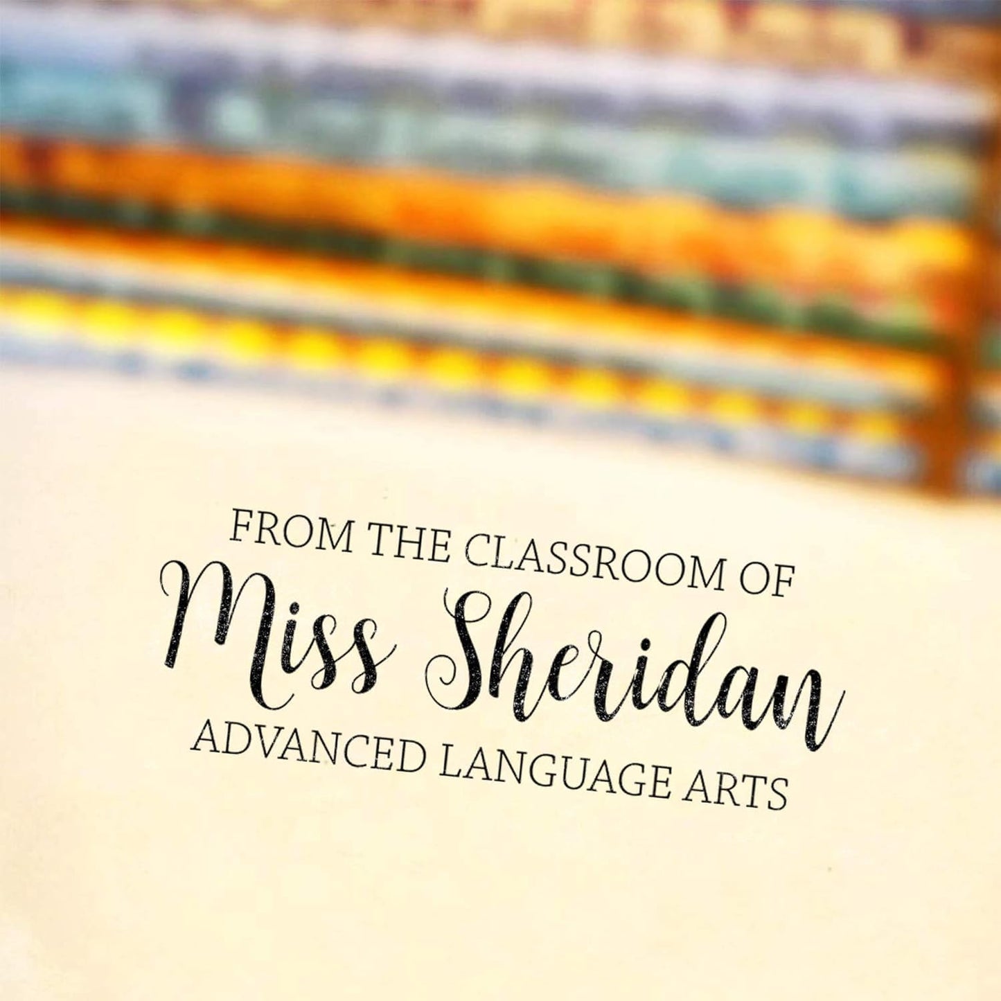 Custom Self-Inking Stamps | 49 Designs | Fun Phrases | Grading Made Easy | Classroom, Library Book Stamps - Large