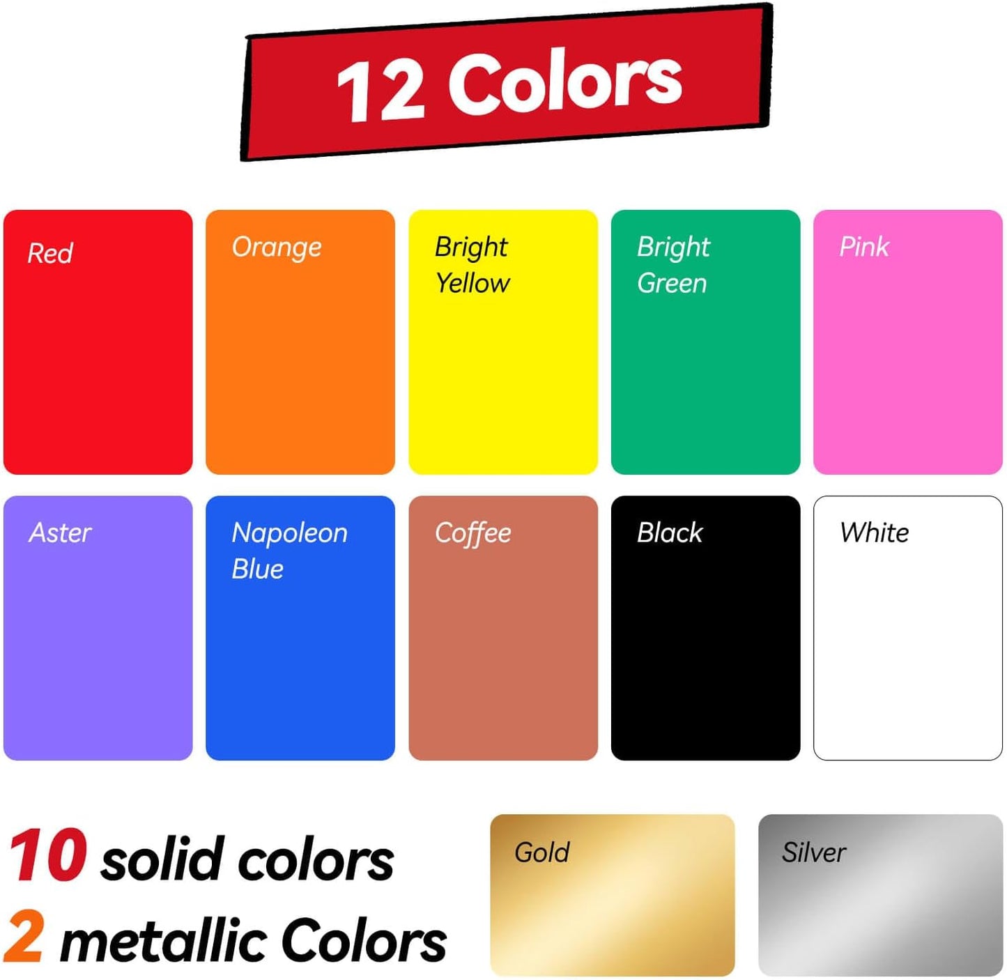 12 Vibrant Colors Jumbo Poster Markers, 15MM Thick Permanent Acrylic Graffiti Markers, Wide Tip Paint Marker for Canvas, Posters Board, Fabric, Window, Wood, Teachers,Banner painting supplies