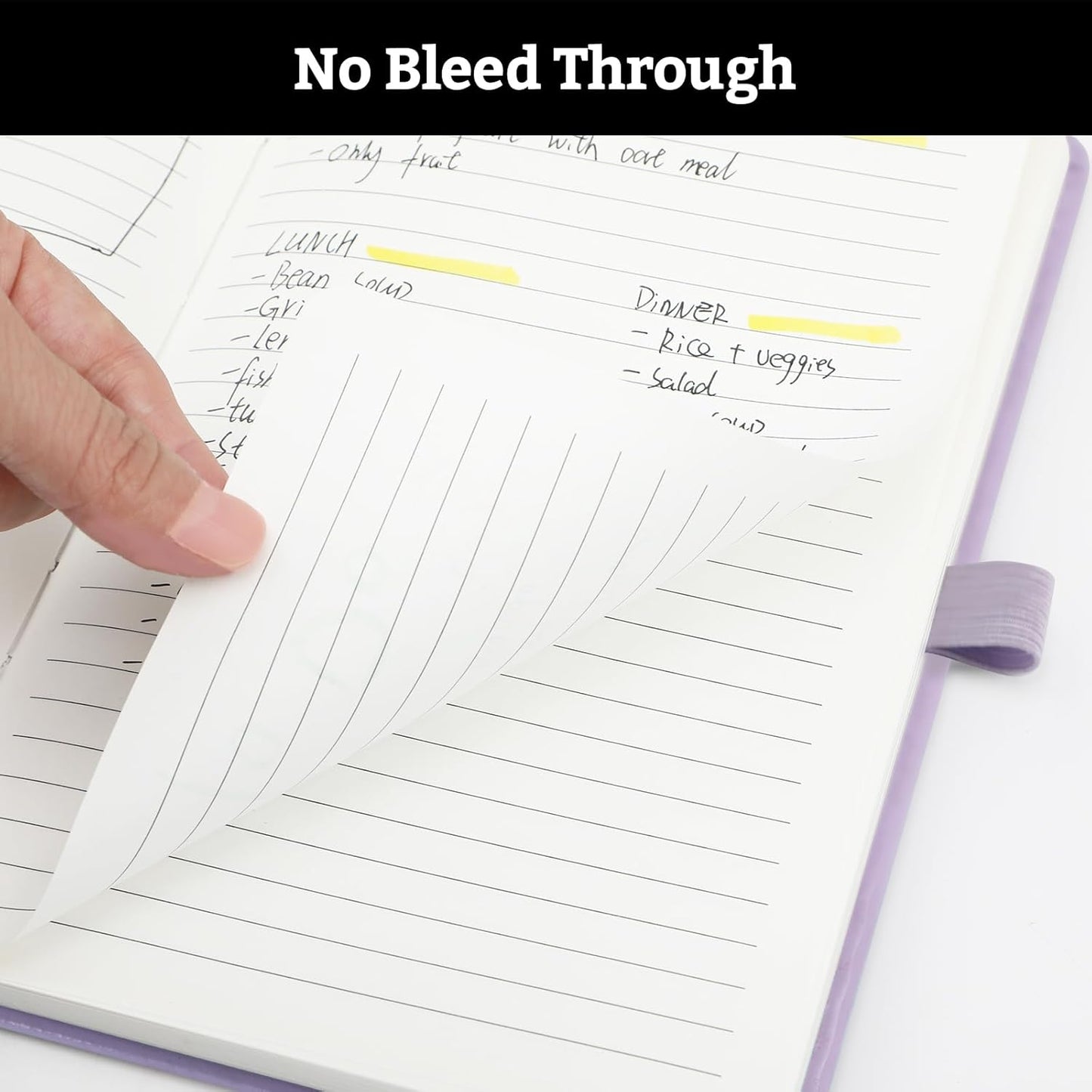 Hardcover Lined Bullet Dotted Journal Notebook, A5 140 192 Pages 100 120Gsm Paper College ruled for School,Work,Travel,and Daily Planning，5.7''*8.3'' (1, Lavender, A5 Lined)