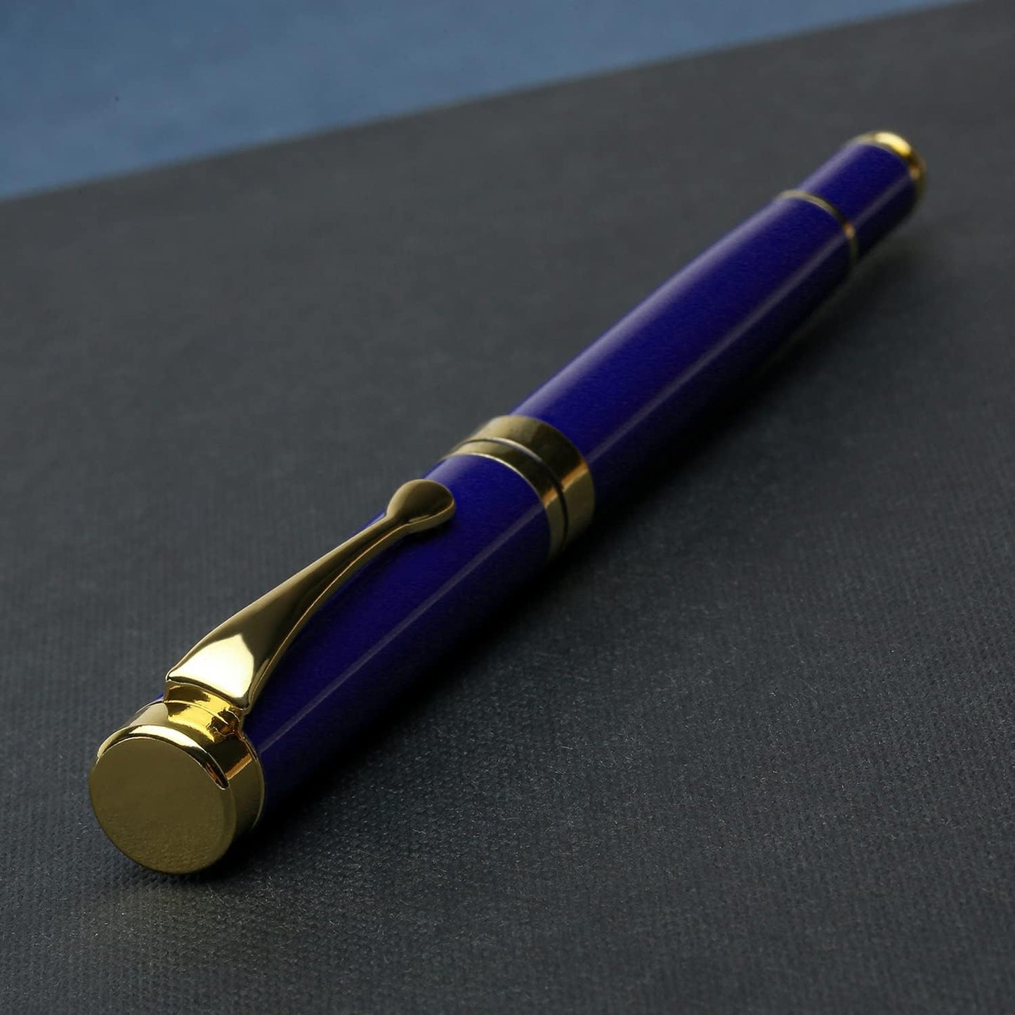 YIVONKA Luxury Ballpoint Pens Best Ball Pen Gift Set for Men & Women Professional Executive Office Nice BallPens Classy Gift Box Ballpoint Black Refill Line width 0.5mm (2 blue)