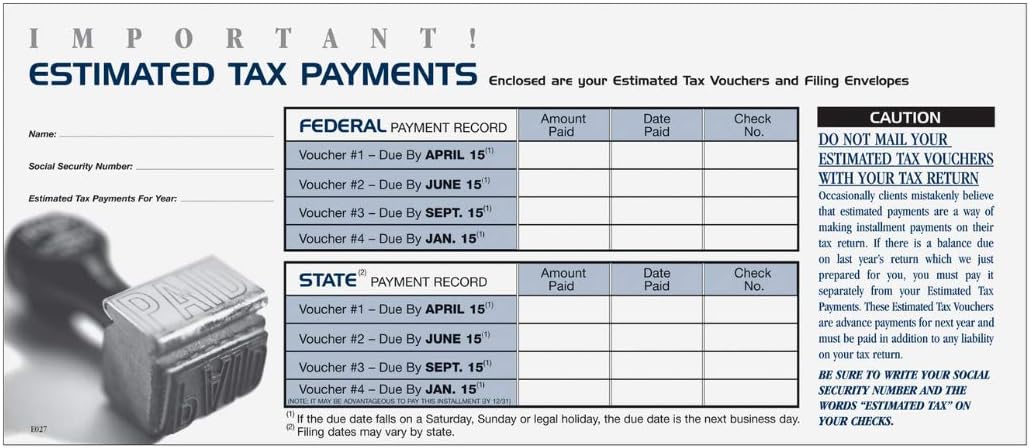 Estimate Organizer Envelope, 100/Pk