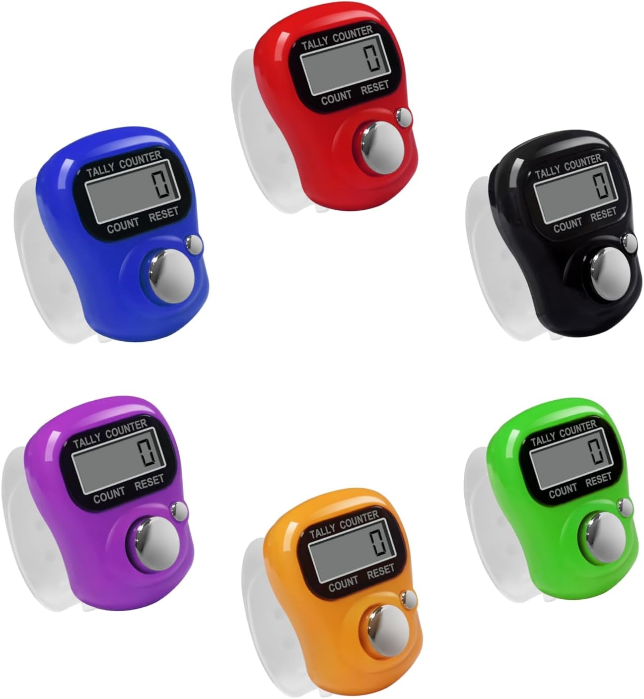 Electronic Finger Counter,5 Digit LCD Electronic Digital Display Finger Hand Tally Counter Counting for Golf,Goods Counting,Lap & Knitting