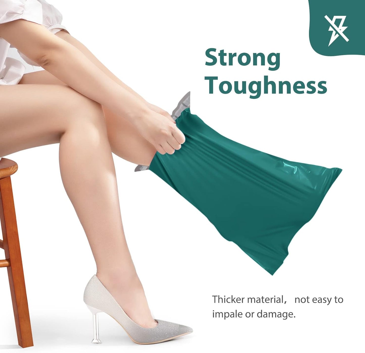 Fuxury Large Poly Mailers 19x24 Inch 50 Pcs, Waterproof Shipping Bags for Clothing, Strong Adhesive Shipping Envelopes for Small Business, Self Seal Mailers Poly Bags Mailing Bags Forest Green