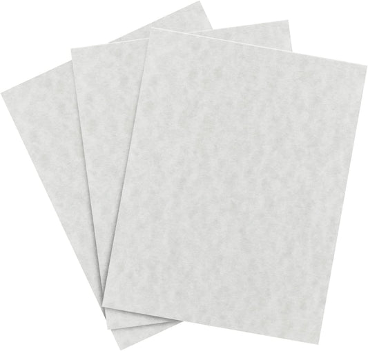 Gunmetal Parchment Paper – Great for Certificates, Menus and Wedding Invitations | 24lb Bond / 60lb Text / 90GSM | Writing, Copy, Printing – 8.5 x 11 Letter Size Paper | 100 Sheets per Pack