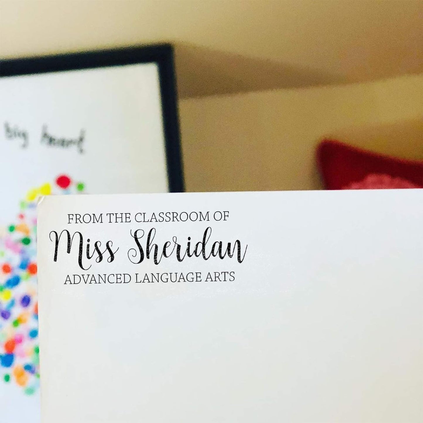 Custom Self-Inking Stamps | 49 Designs | Fun Phrases | Grading Made Easy | Classroom, Library Book Stamps - Large