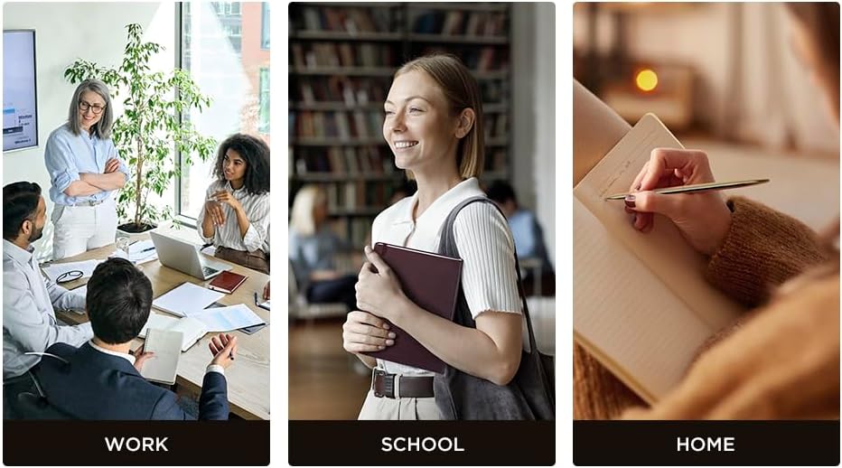 &And Per Se Lined Journal Notebook (10 Packs), 160 Pages, A5 5.7 x 8 inches College Ruled Thick Paper Notebook Journals for Writing, Hardcover Notebooks for Women Men Office School (Dark Blue)