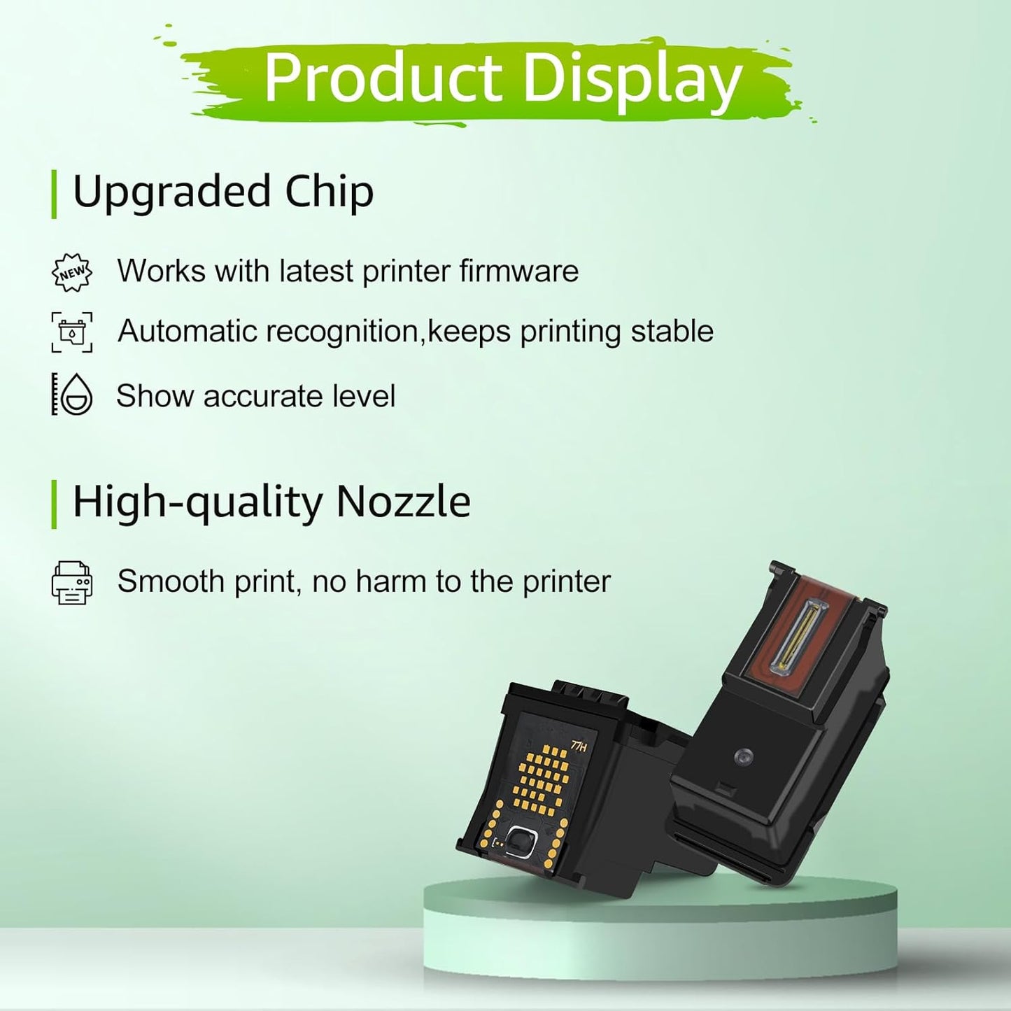 GREENCYCLE 61XL Ink Cartridges Combo Pack Replacement for HP 61 XL Black and Color Ink Compatible with Envy 4500 5530 Deskjet 1000 1056 1510 1512 1010 1055 OfficeJet 4630 Printer,2 Pack