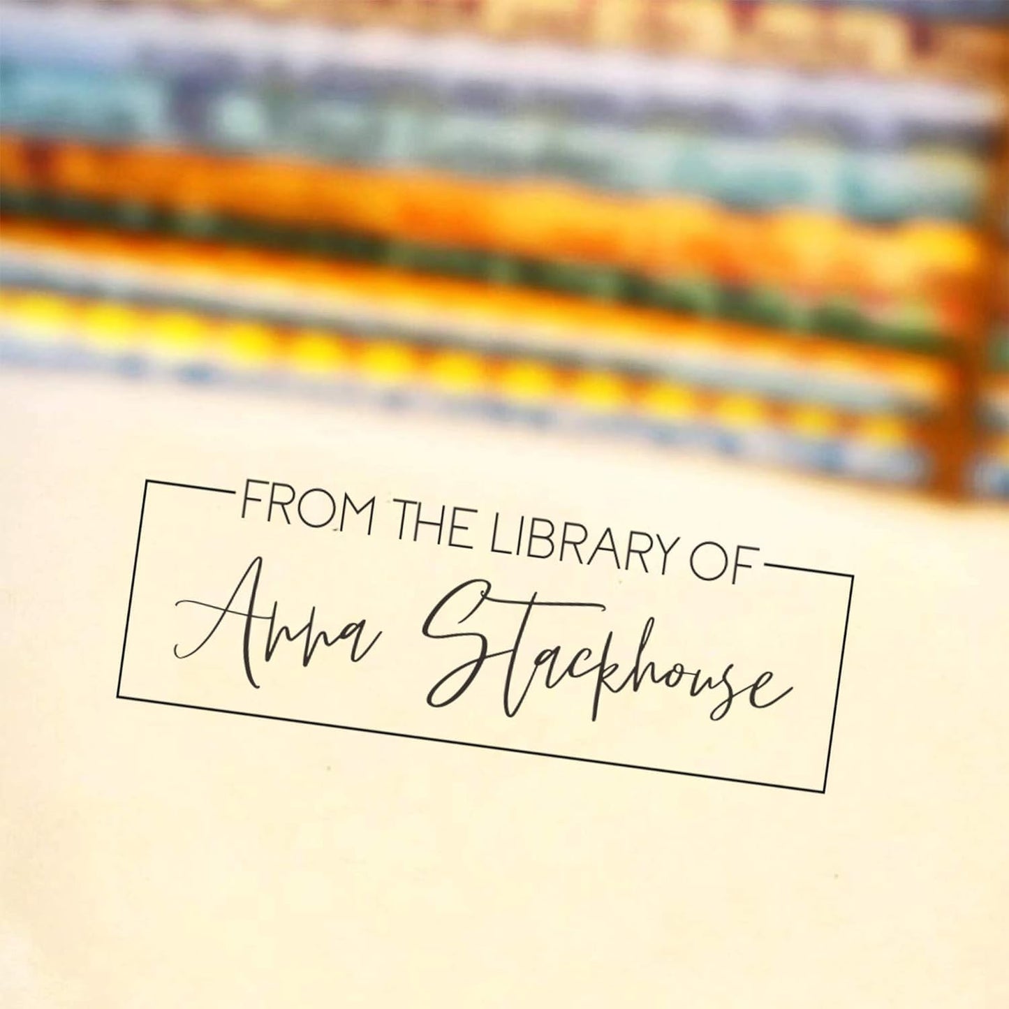 Custom Self-Inking Stamp | 49 Designs | Fun Phrases | Grading Made Easy | Classroom, Library Book Stamps (from The Library of Fancy, Xtra Large)