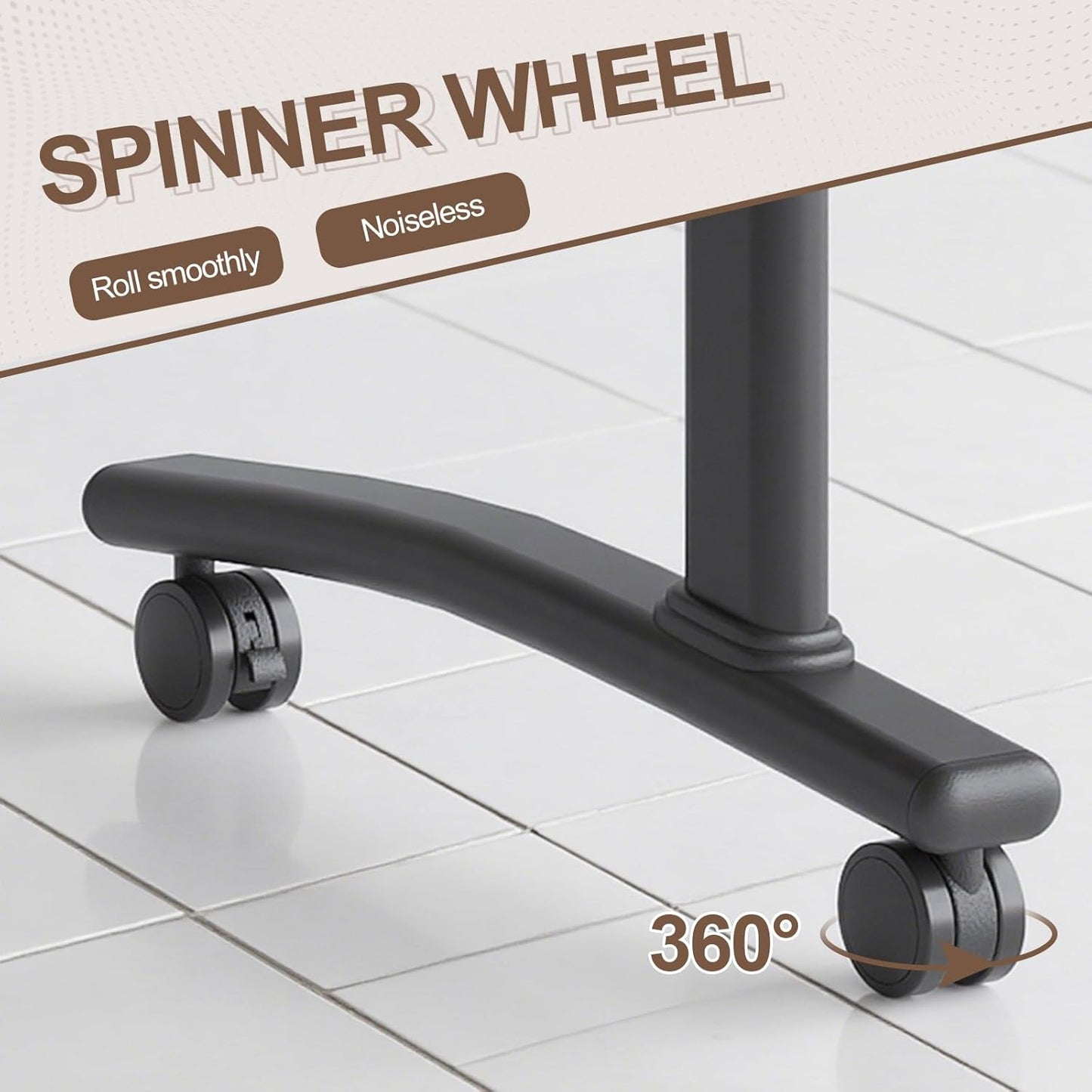 Folding Conference Room Table, Modern Conference Tables with Wheels, Large Rectangular Mobile Training Tables for Office Classroom, Foldable Modular Boardroom Seminar Table Walnut (8pack L63in)