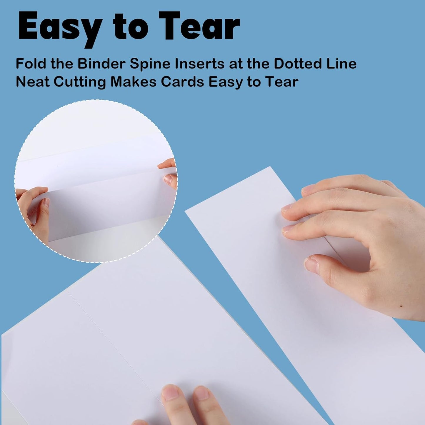 gisgfim 20 Sheets Binder Spine Inserts 3 Inch Spine Width White Binder Labels 92LB Printable Side Identifiers for Inkjet Laser Printers Cardstock View Binders Labels 3 Inserts/Sheet