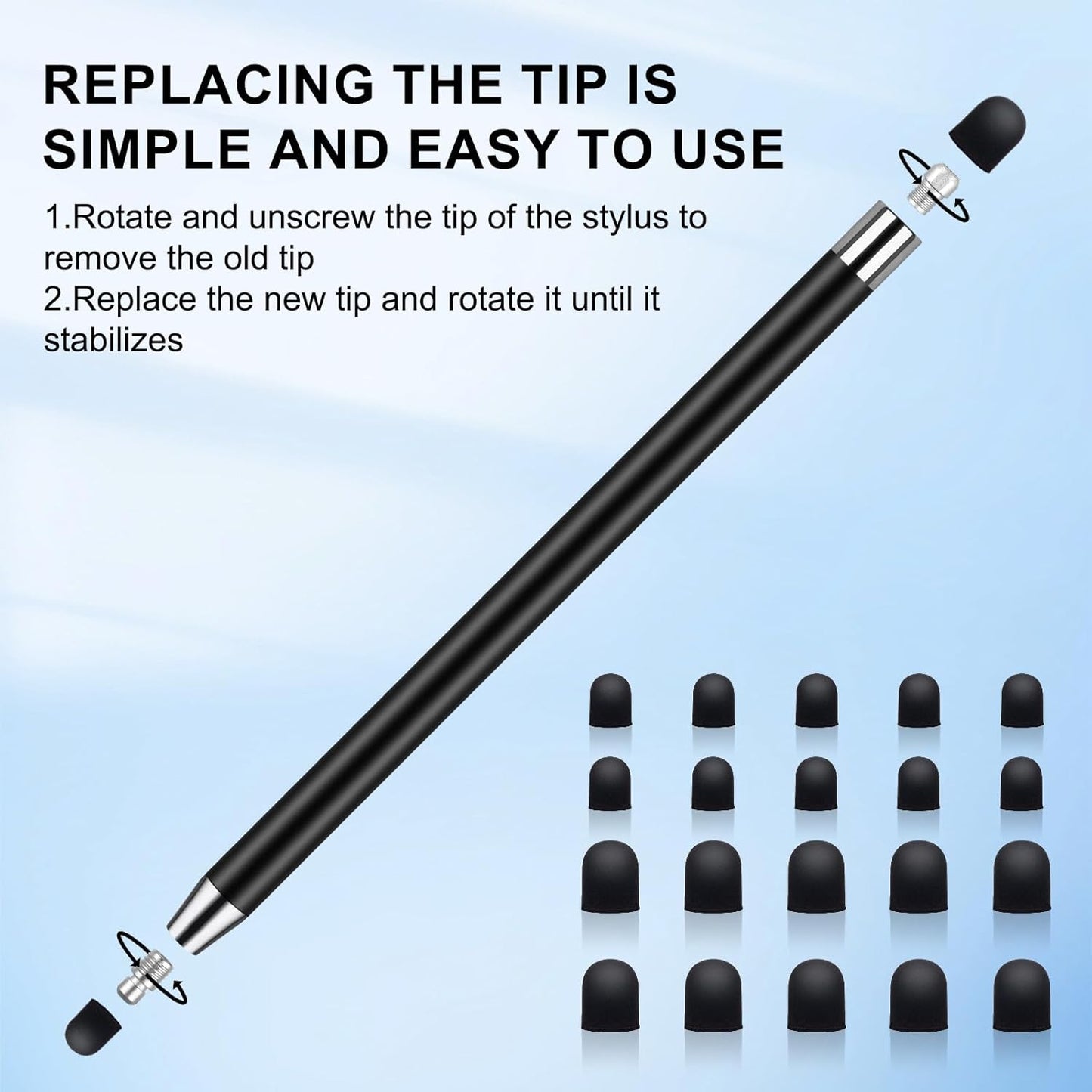 10PCS Stylus,Stylus Pen for Touchscreen,2 in1Universal Capacitive Touch Screen Pens for iPad/iPhone/Android/Smartphones and Tablets,Compatible with All Capacitive Touch Screen-Multiple Colors