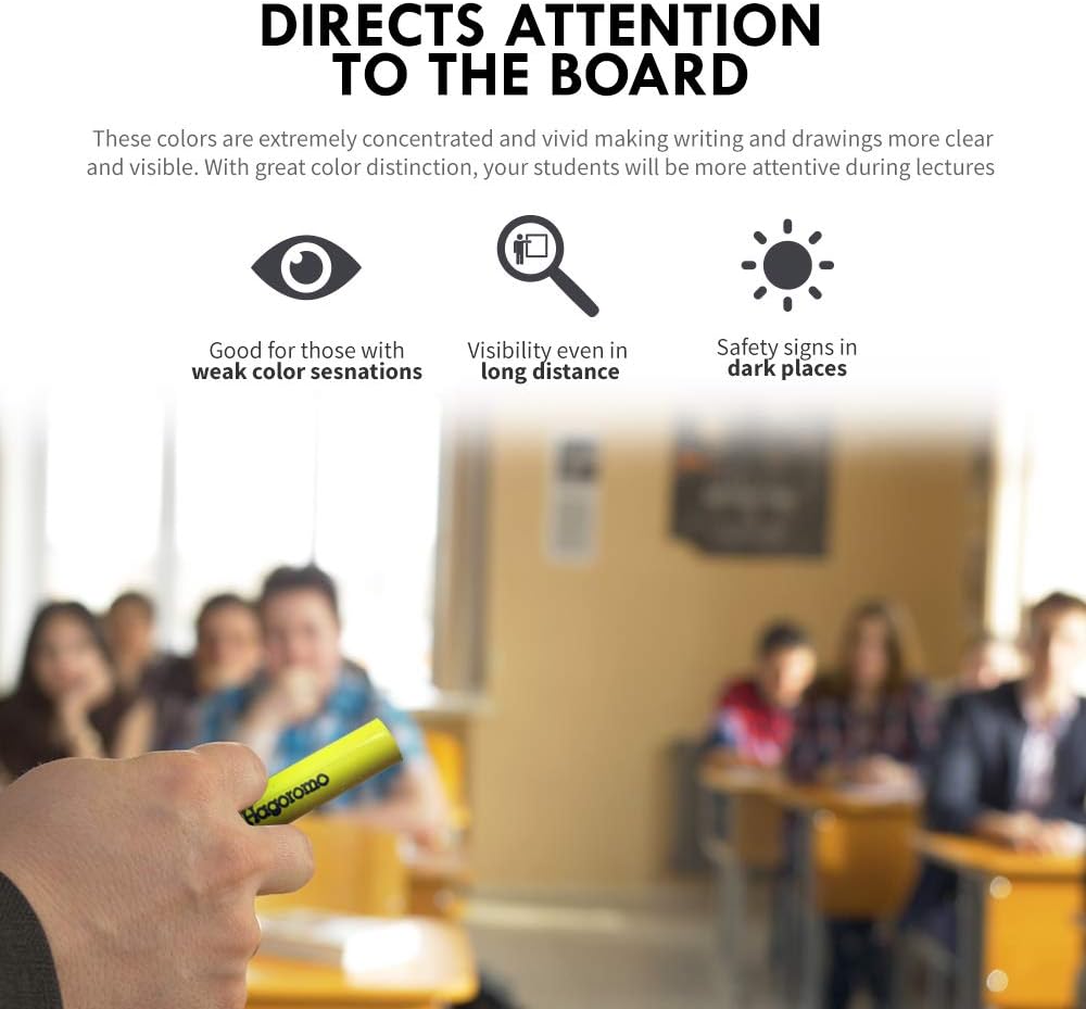 Hagoromo Fulltouch Luminous Chalk 1 Box [5 Color Mix/5 Pcs]