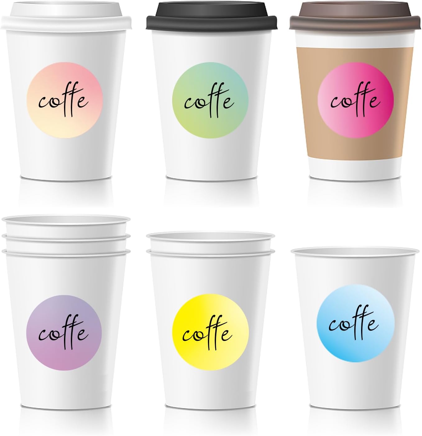 1.5 Inch Purple Round Thermal Sticker Labels, Self-Adhesive Circle Direct Thermal, Multi-Purpose Roll for DIY Logo Design With Perforation Line (500 Labels, 1 Roll)