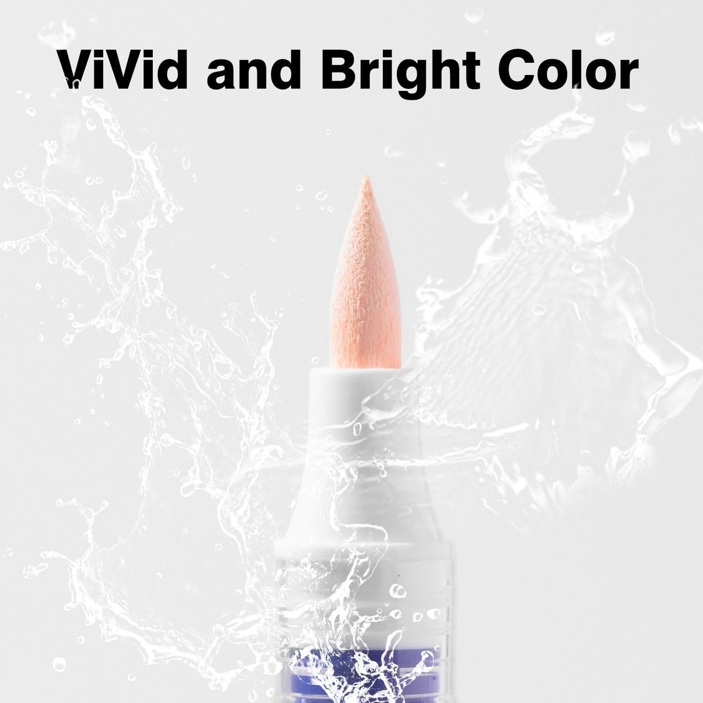 9 Color Acrylic Paint Markers, Water-Based Acrylic Markers for Artists Adults Coloring Drawing Cartoon Anime Comic - Brush Tip for Rock Painting, Wood, Canvas, Fabric, DIY Crafts (Pearl Pig Series)