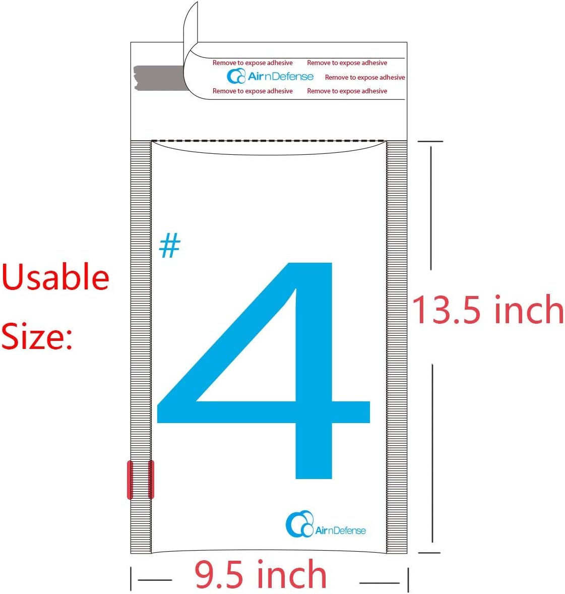 100/200/300/400/500/1000 pcs #4 9.5x14.5 Poly Bubble Padded Envelopes Mailers Shipping Bags AirnDefense (1000)