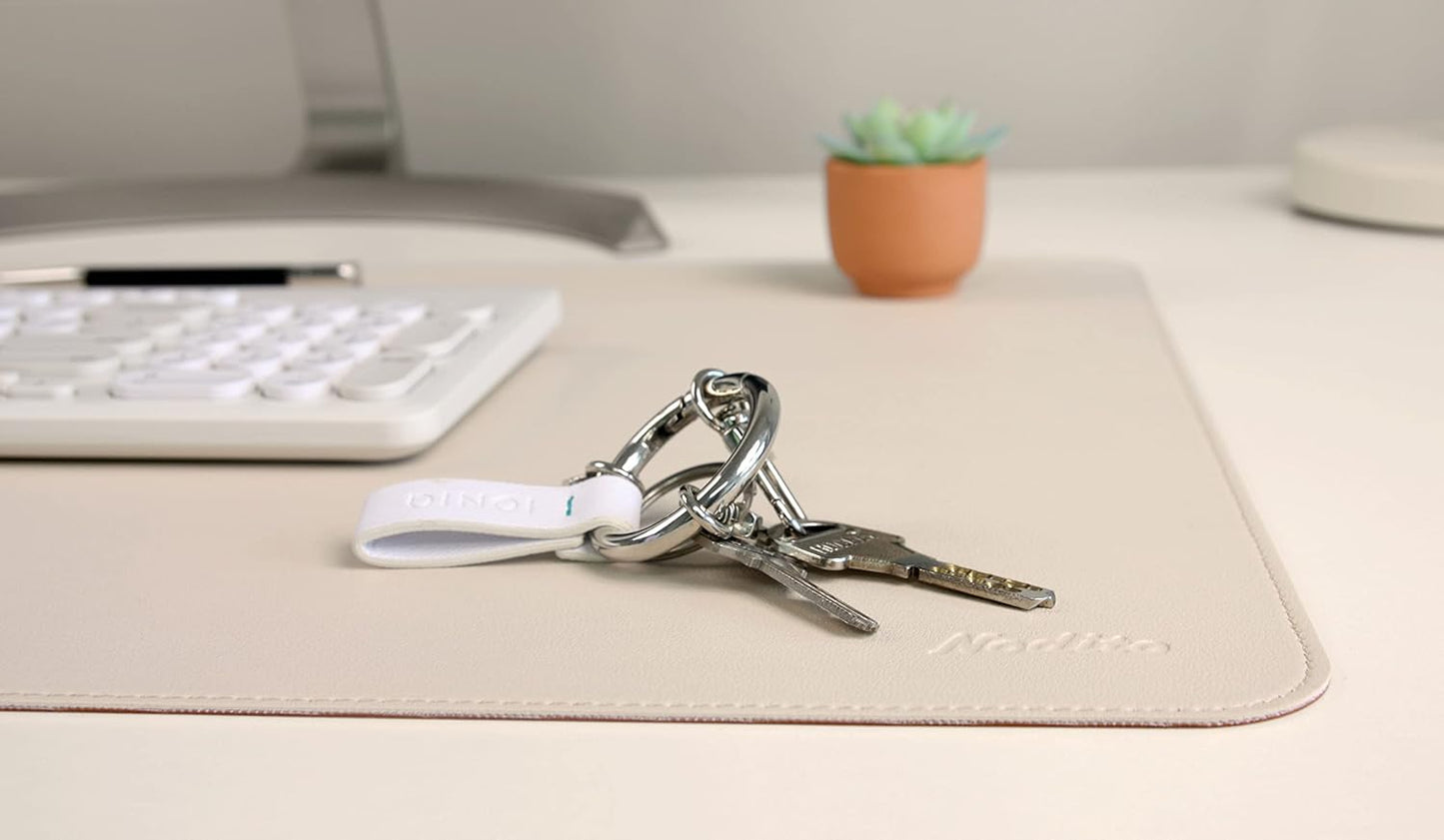 Dual-Sided Leather Desk Pad,Blotter for Laptop Computer,Mouse Pad,Writing,Drawing,Arts and Craft Mat (17"x24", Beige/Brown)