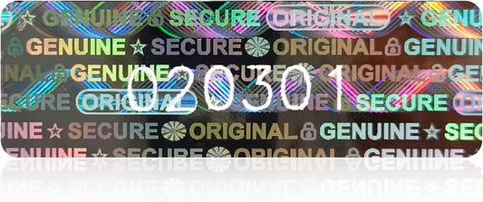 1200pcs Tamper Proof Hologram Stickers Original Security Labels Genuine Warranty Void Seal Tamper evident Sticker with Unique Serial Number (1.2x0.4inch)…