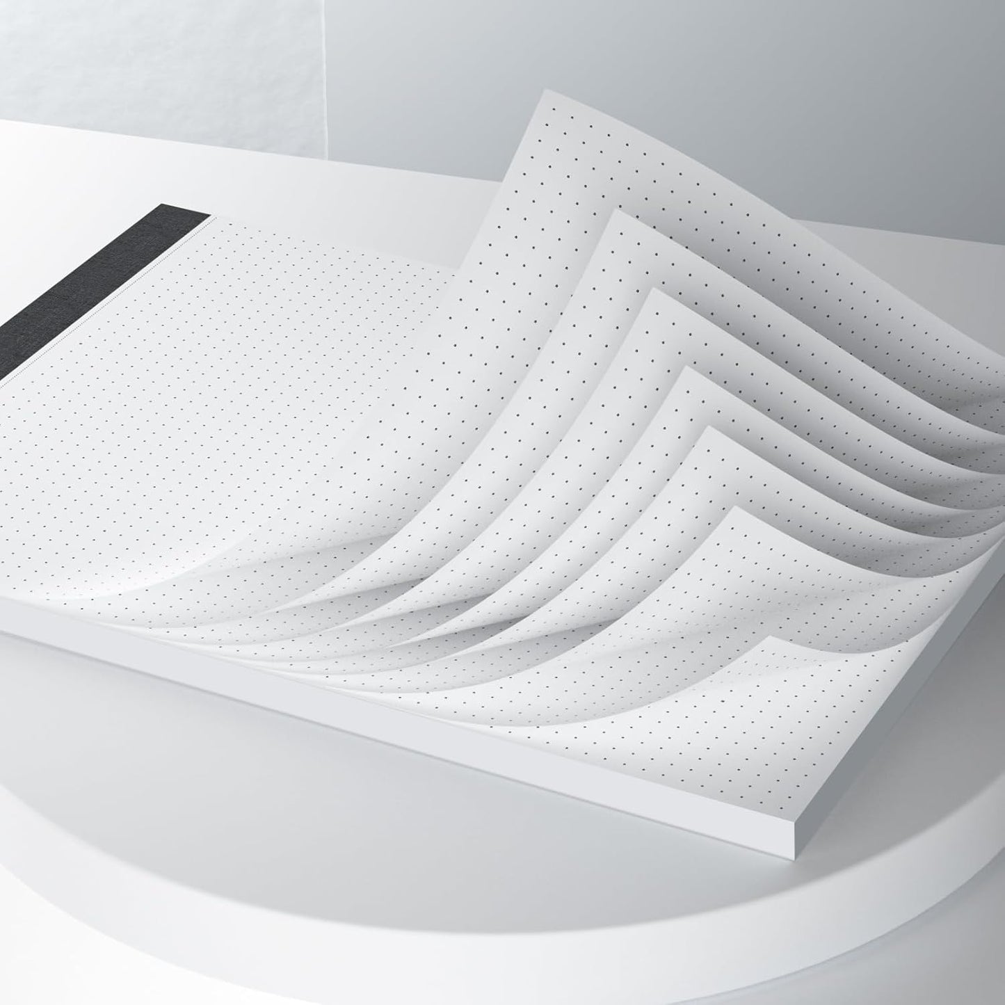 Dot Grid Desk Notepad 2 Pack 8.5 x 11 Dot Paper Pad, 30 Sheets per Pad, White, 5x5 (5 Dots per inch), Easy-Tear Perforations, 8.5"x11" Dot Grid Paper Note Pad