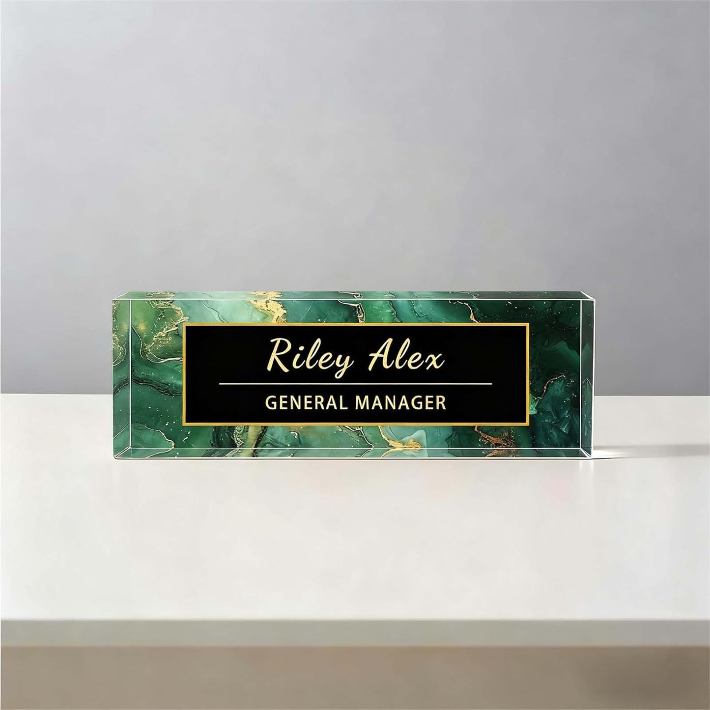 Desk Name Plate Personalized, Office Decor Cute Desk Accessories for Employee Appreciation Gifts Office Gifts for Boss, Teacher (S5)