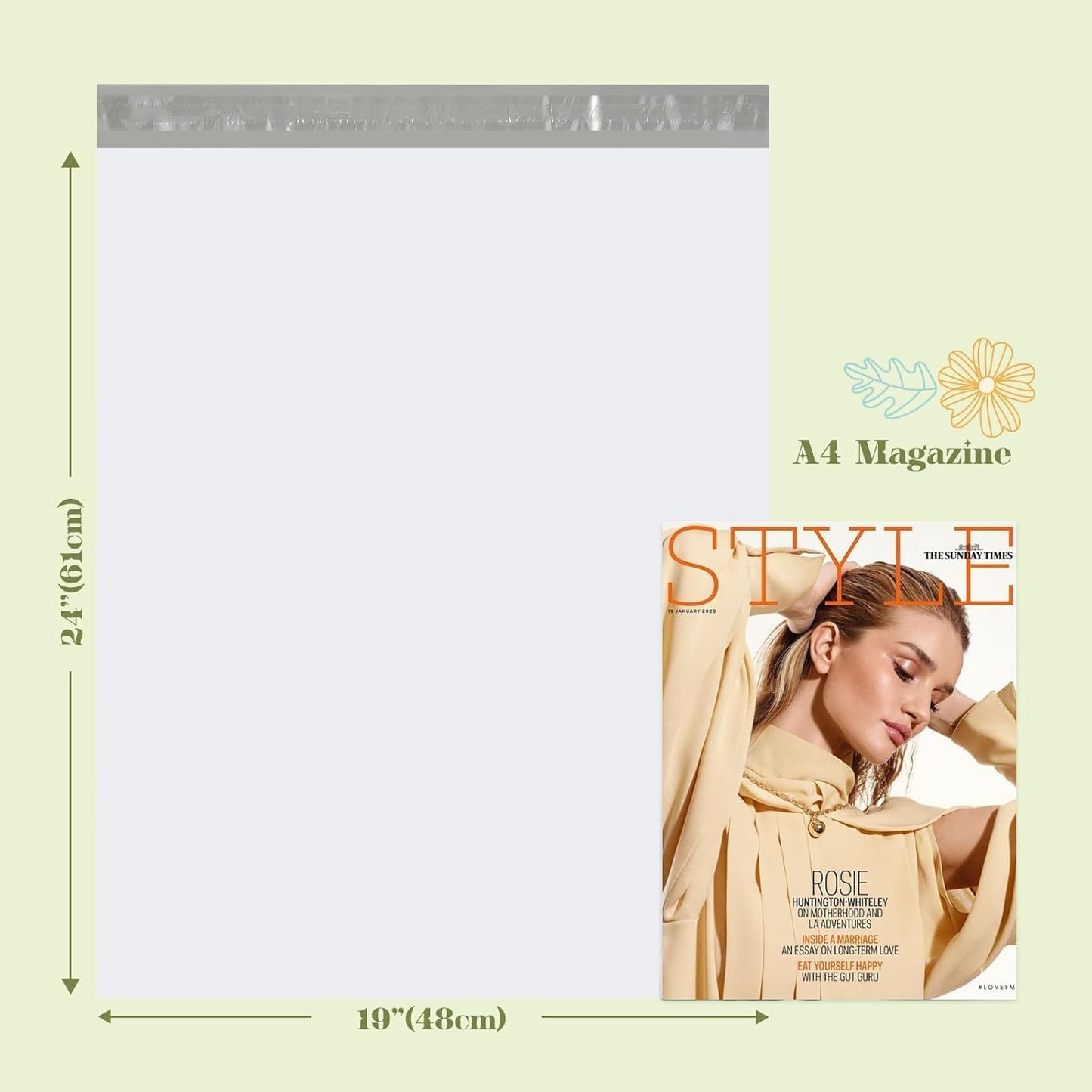 Fuxury Poly Mailers 19x24 Inch 1200 Pack, Bulk Shipping Bags for Clothing, Strong Adhesive Shipping Envelopes for Small Business Suppliers,Waterproof Mailers Poly Bags Mailing Envelopes White