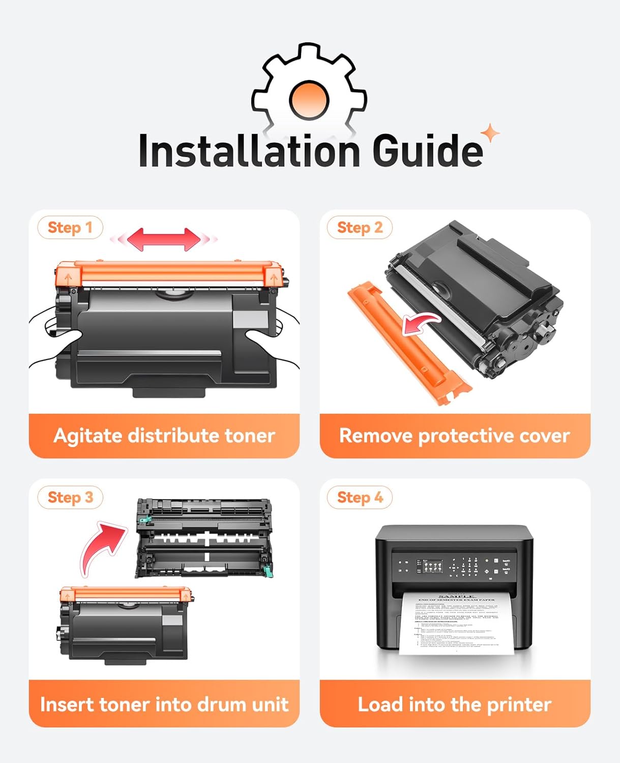 DR820 Drum Unit (Not Toner) Replacement for Brother DR-820 Imaging Drum Compatible for HL-L6200DW L6200DWT L5200DW L5100DN L5000D L6400DW MFC-L5800DW L5700DW L6700DW L6800DW DCP-L5600DN Printer 2-Pack