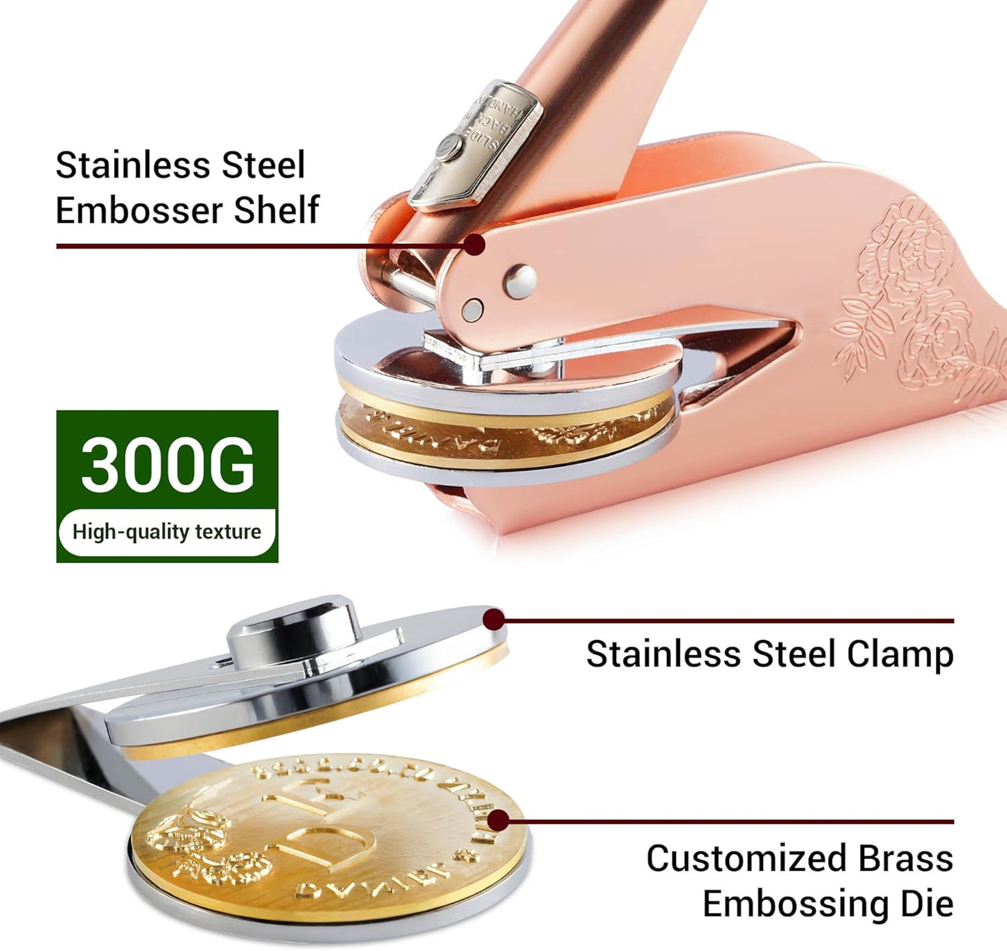 Easycosy Personalized Book Embosser | Custom Embosser & Stamps from The Library of | Book Stamp Personalized with Your Name & Choice Birthday Gifts for Book Lover(Birthday 5)