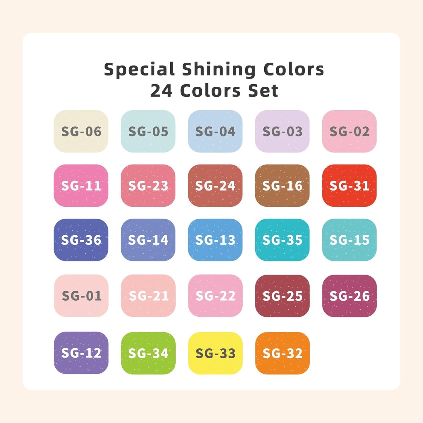 Glitter Gel Pens for Adult Coloring, 24 Colors Special Shining Multi Glitter Gel Pens Colored Set for Drawing, Doodling, Journaling & Creative Art Supplies