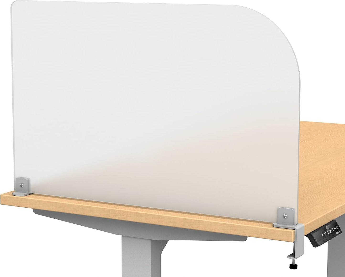 Desk Divider for Students and Desk Privacy Panel. Office Partitions and Ideal Cubicle Light Shield. Frosted Acrylic Clamp-on Desk Partition - 29” W x 18”H Divider