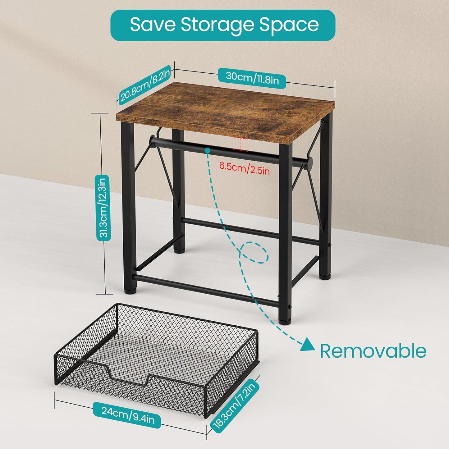 ELITEROO Label Holder for Rolls and Fan-Fold Labels, Wooden Thermal Label Holder for Desktop Label Printer, Shipping Label Stand for Thermal Printer Accessory, for Home Office Small Businesses, Brown