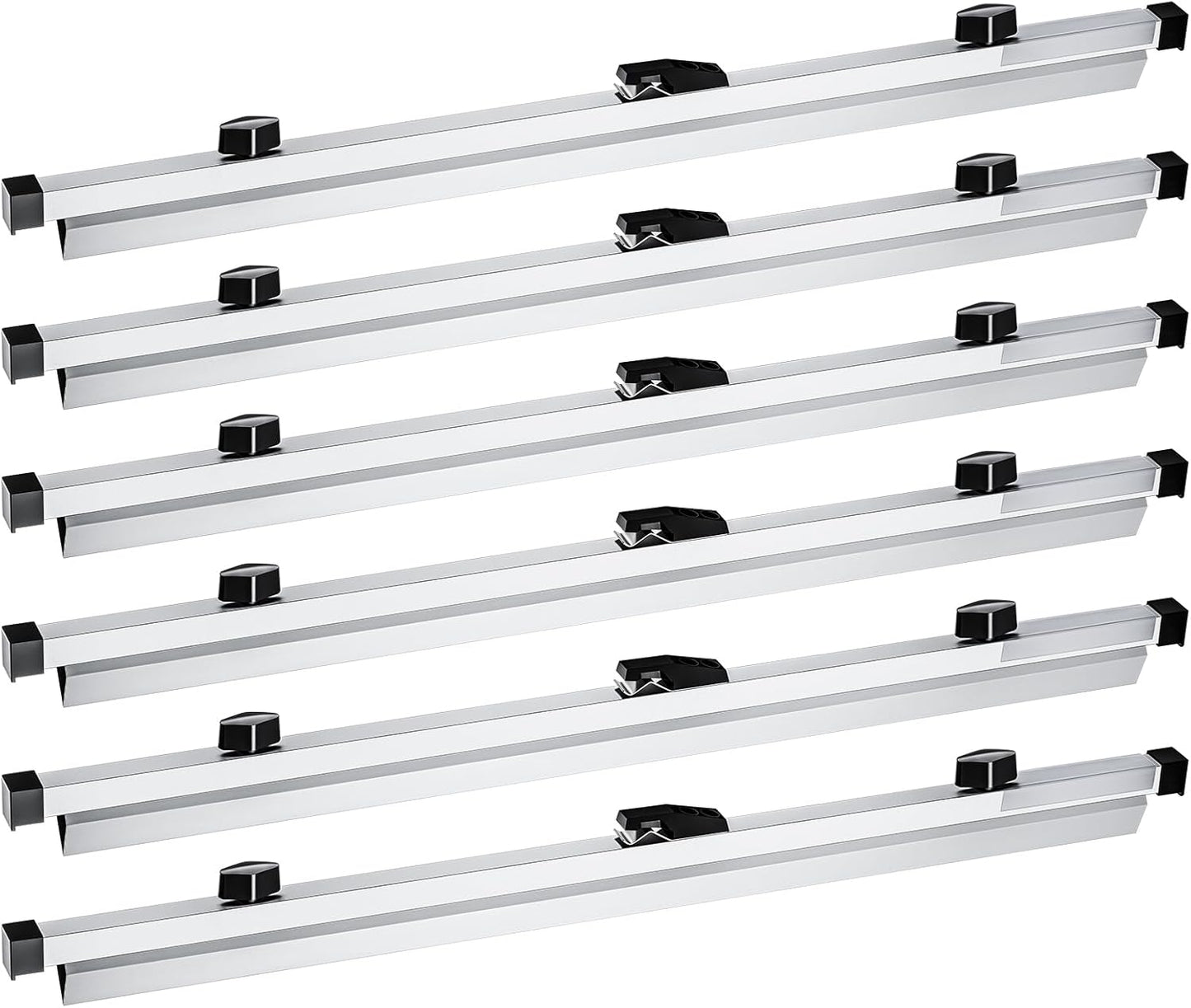 Estune Blueprint Hanging Clamps Binding Strips Storage for Construction Paper Poster Plans Drawings Arts (6, 24 Inches)