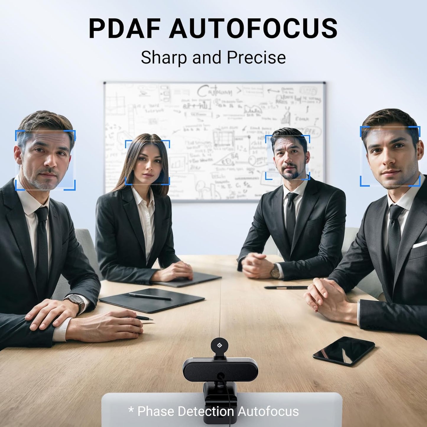 EMEET 2024 Upgraded C960 Webcam for PC, Autofocus, 1080P HD, 73° View Angle, Computer Camera w/Privacy Cover and Microphone, Plug and Play USB Webcam for Video Calling/Zoom/Teams/Google Meet