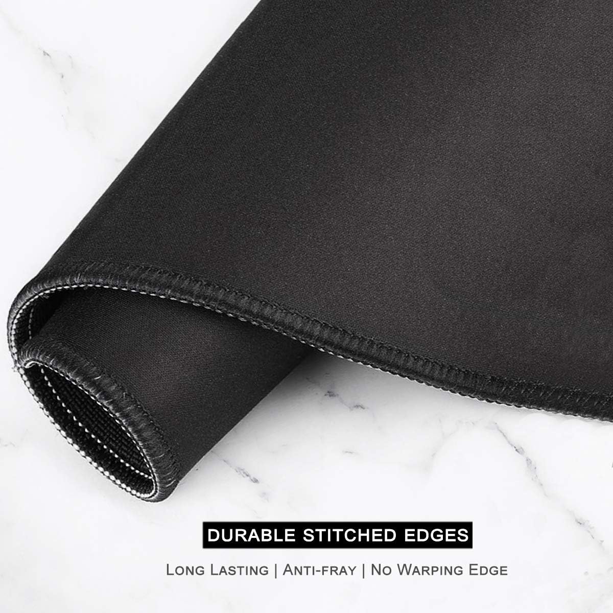 Auhoahsil Large Gaming Mouse Pad, Nature Theme XXL 35.4 x 15.7 in Desk Pad Stitched Non-Slip Rubber Long Computer Mousepad Thin Extended Full Size Desk Mat for Desktop Laptop Wireless Mice, Night Sky