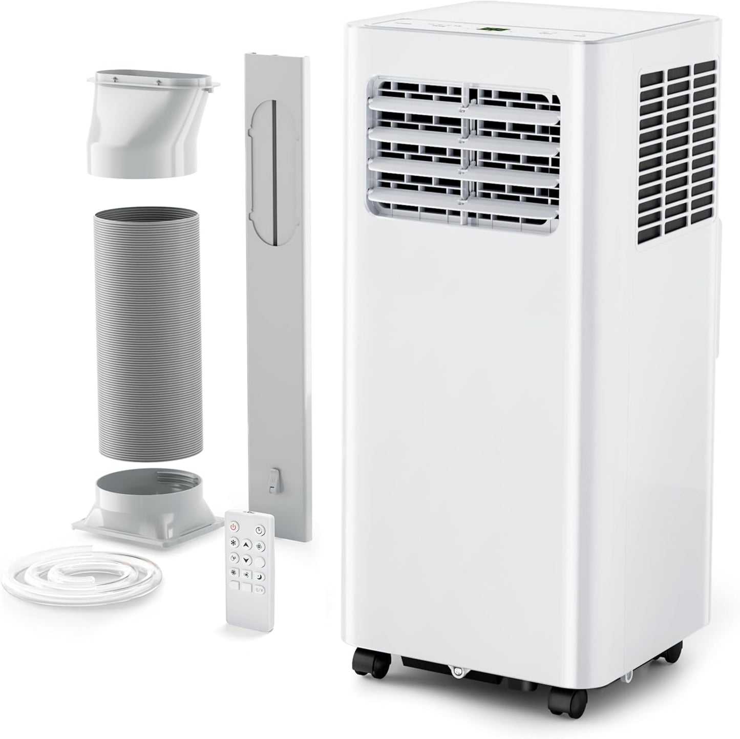 EUHOMY Portable Air Conditioners 8,000 Btu, 3 in 1 Portable Cooling AC with Dehumidifier, Fan, Sleep Modes, AC Unit with Remote Control & 24H Timer for Bedroom, Rooms, Apartments up to 350 Sq.Ft.