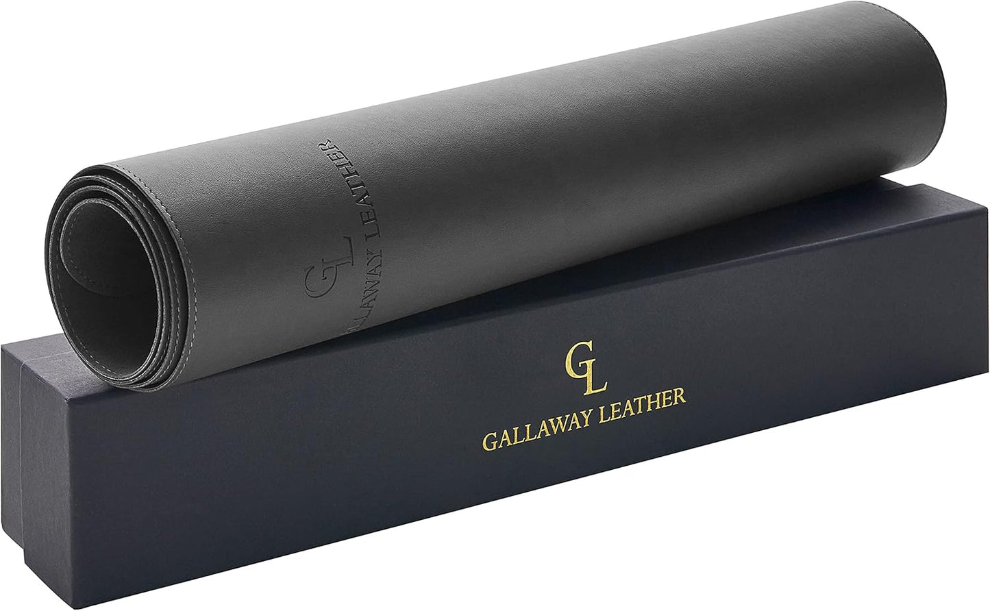 Gallaway Leather Desk Mat,Desk Writing Pad - Office Desk Pad, Large 36" x 17" Gray, Desk Mats on Top of Desks, Gift Ready Elegant Computer Desk Mat Desk Cover Desk Pad Protector PU Leather