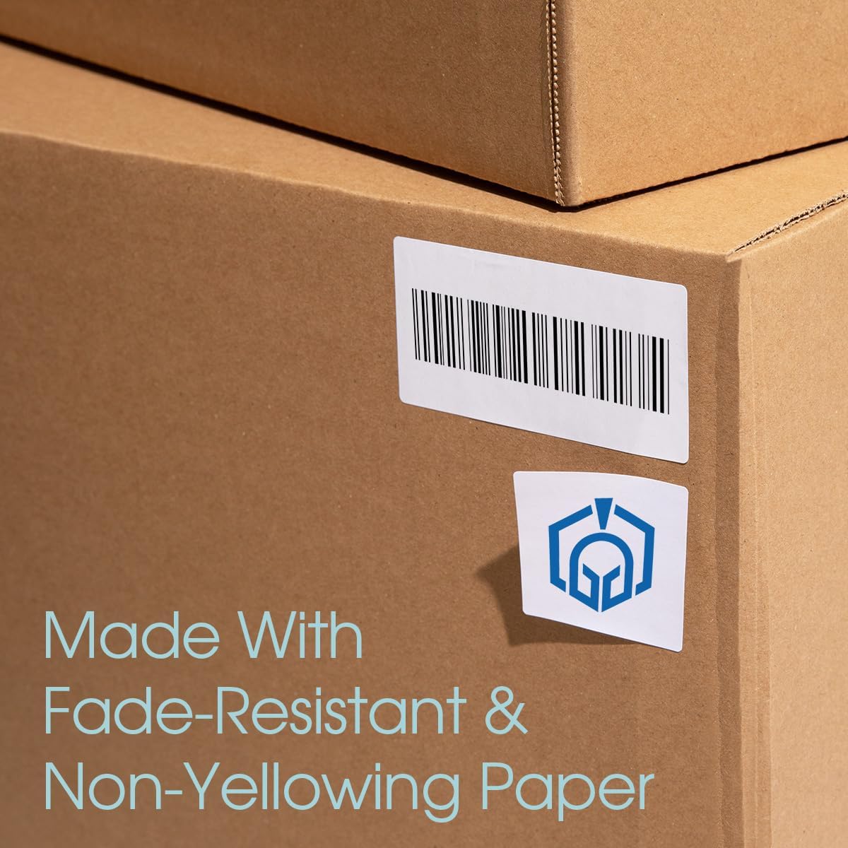 1 1/2" X 1" Matte White Printable Labels Compatible with Inkjet and Laser Printers - 500 Sheets, 25000 Total Paper Stickers for Return Addresses, UPC and EAN Barcodes - Spartan Industrial