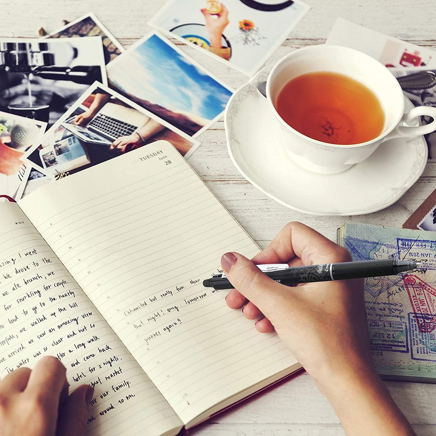 Pilot FriXion Erasable Gel Pens, Fine Point 0.7 mm Erasable Pens, Pack of 10 Assorted Colors