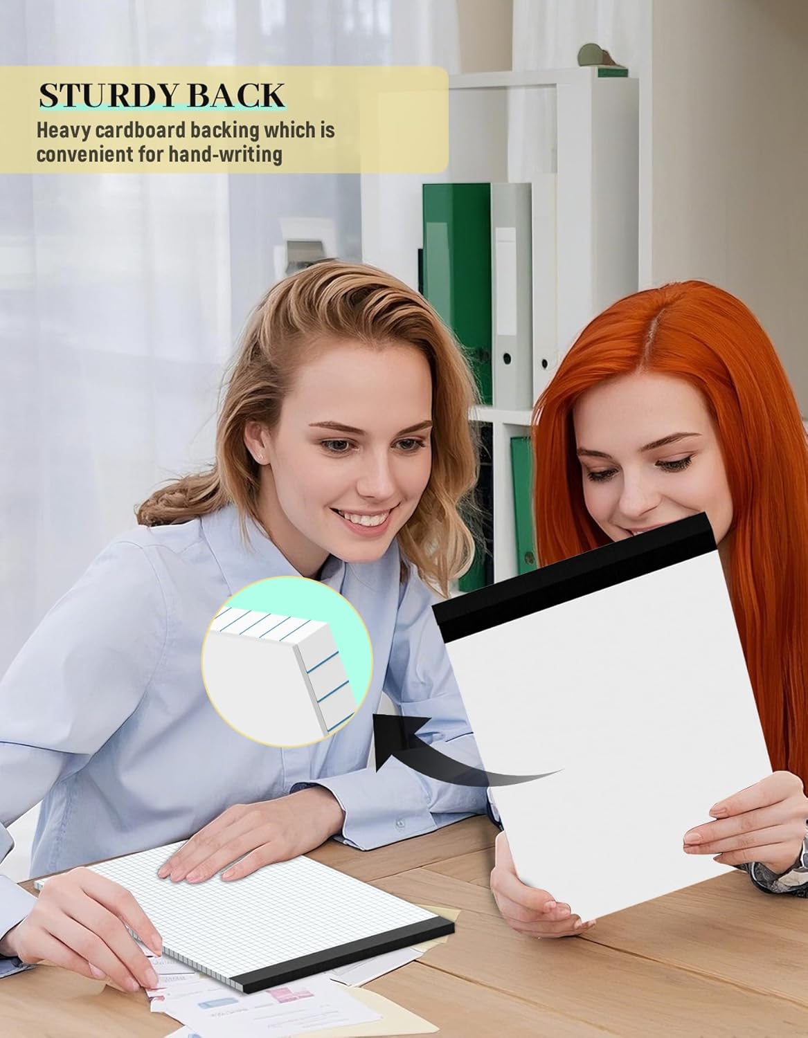 Graph Paper Pads 8.5 x 11, 4x4 Quad Ruled, 3 Pack Grid Paper Pad 8.5 x 11, 30 Sheets Perforated Blueprint Quadrille Letter Size Graphing Notebook for Drafting, Drawing, Engineering