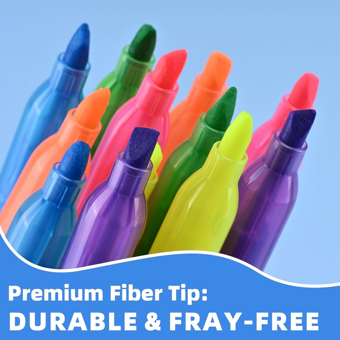 Assorted Colors Fluorescent Highlighters, 36 Pack, Chisel Tip Colored Highlighter Bulk, Quickly Drying, Perfect for Students Kids Adults Classroom, School, Office, Bible Study