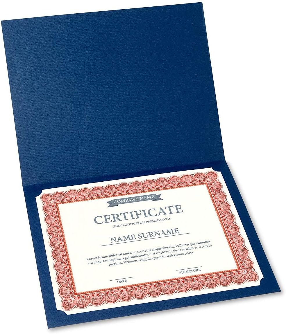Elite Red & White Parchment Certificate Papers - Pack of 25, Laser & Inkjet Printer Compatible, for Office, Business Awards, Graduation, School Diplomas, 8-1/2" x 11" on 60 lb. Text Stock