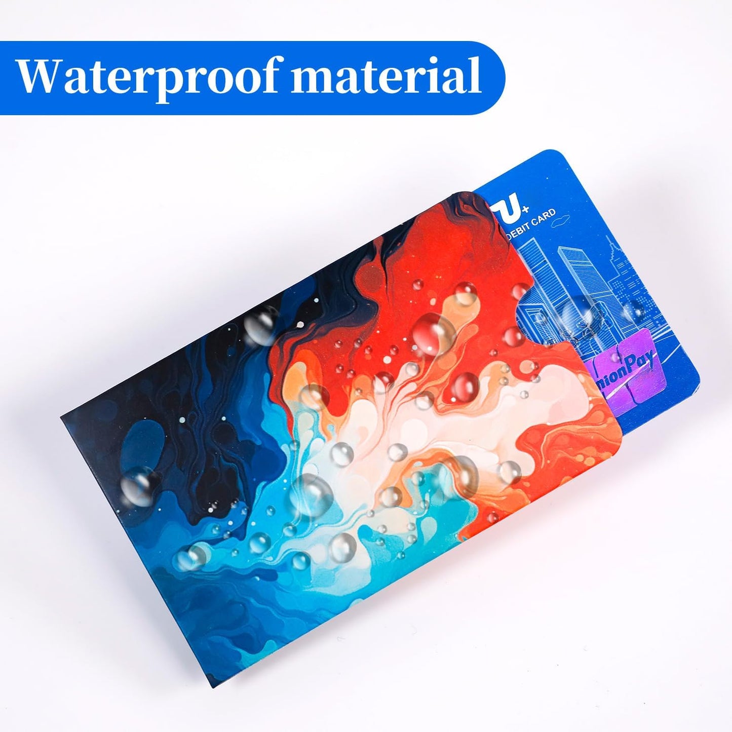 12 Pack RFID Blocking Cases, Credit Card Holders for Men and Women, Protect Card Identity from Electronic Theft Travel Case Set (Fashion Rendering Style)